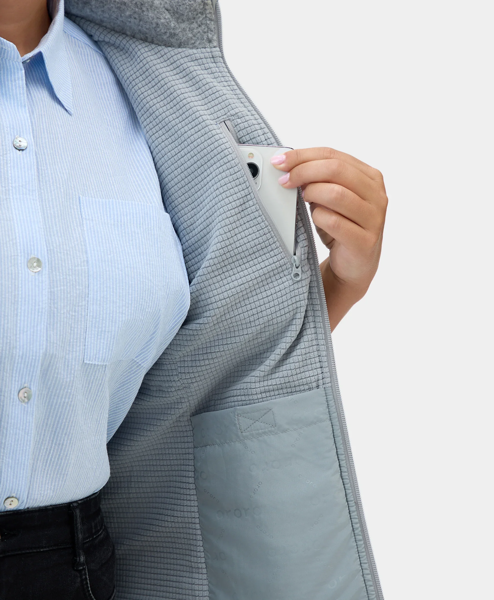 Augusta Women's Heated Sweater Fleece Vest - XNAUWBI