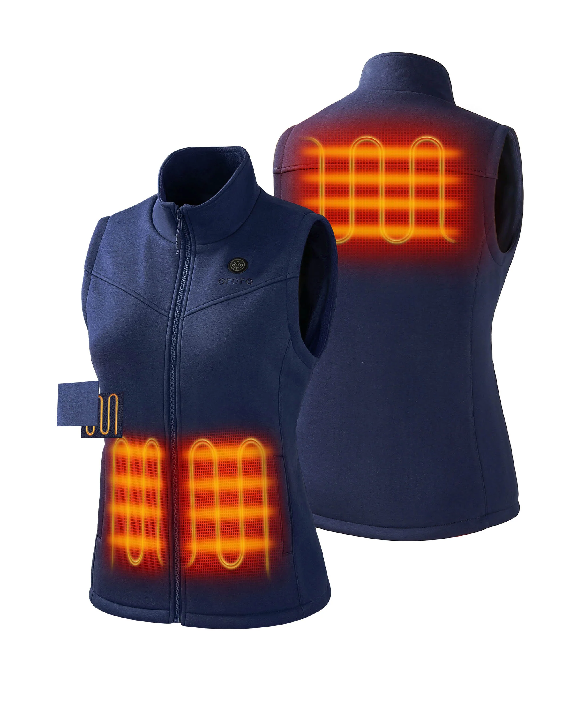 Women's Heated Fleece Vest - New Colors - XNAUWBI