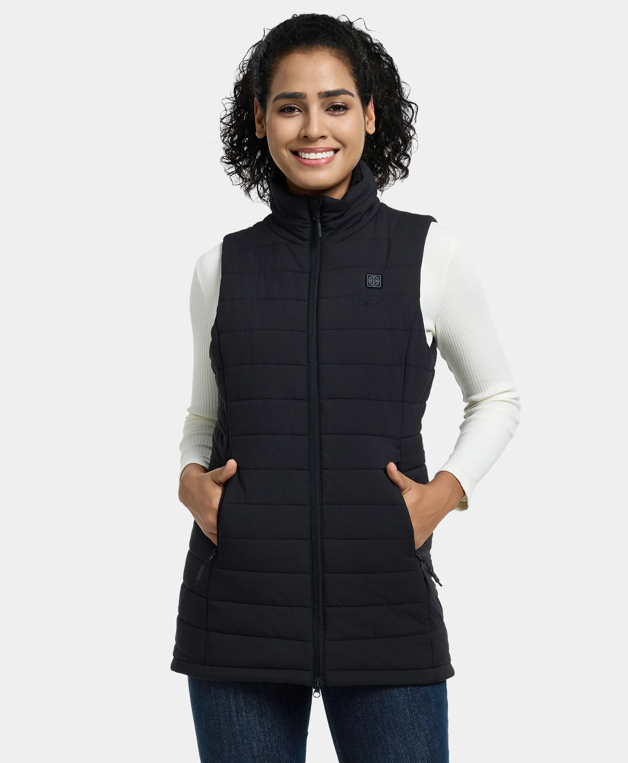 Tribeca Women's Heated Long Puffer Vest - XNAUWBI
