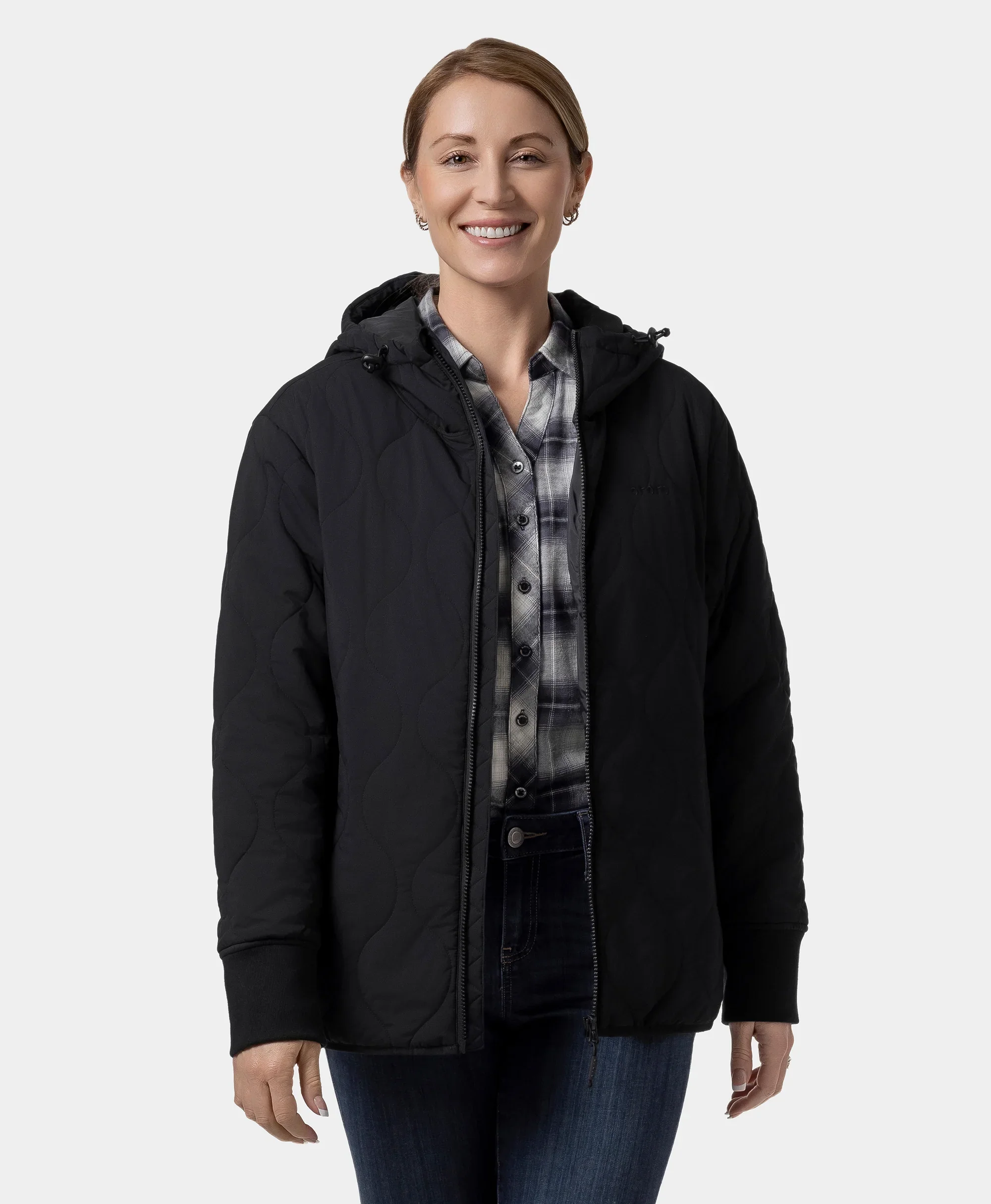 Stargazer Women's Heated Quilted Hoodie Jacket - XNAUWBI