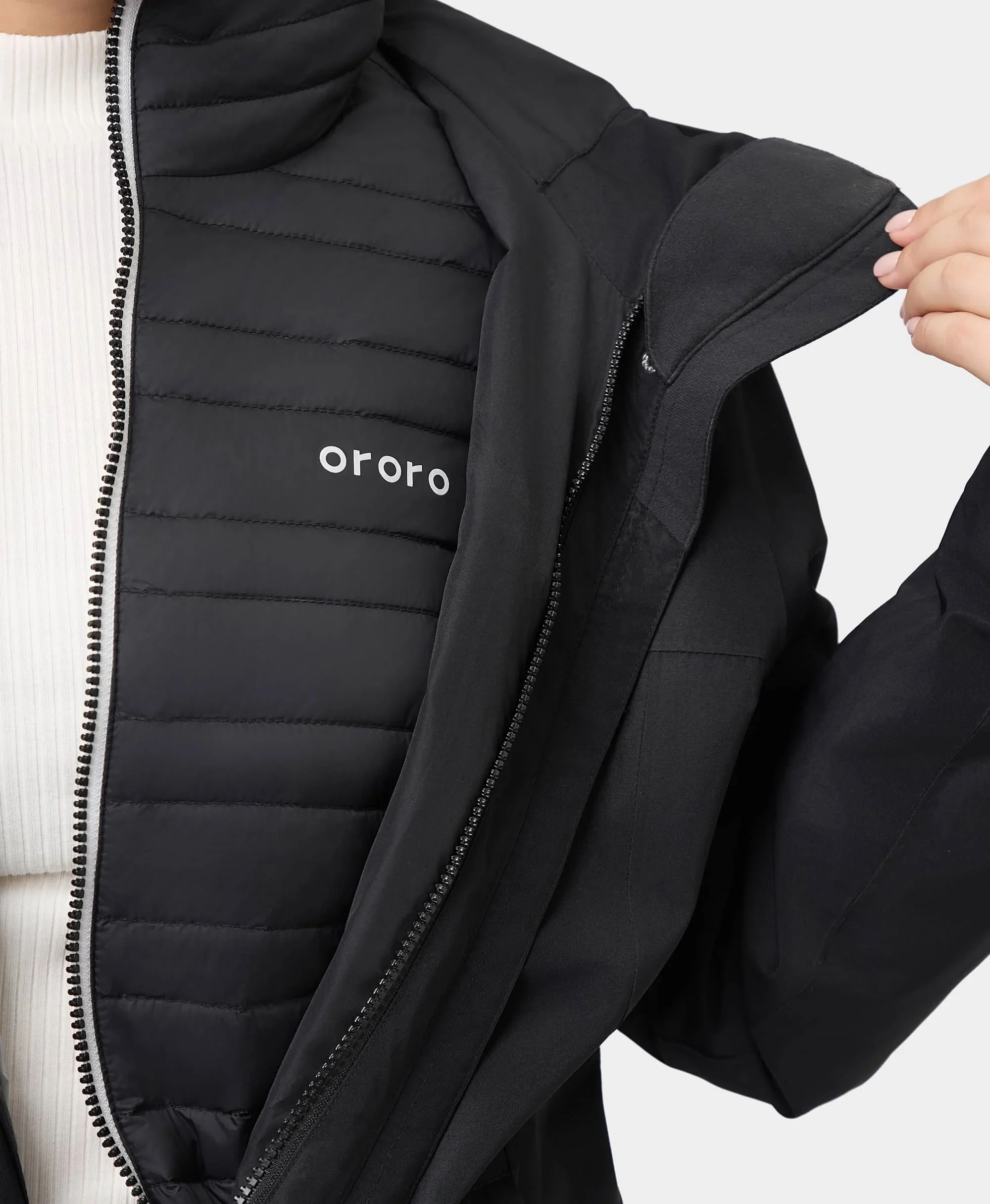 River Ridge Women's 3-in-1 Heated Jacket with Down Liner - XNAUWBI