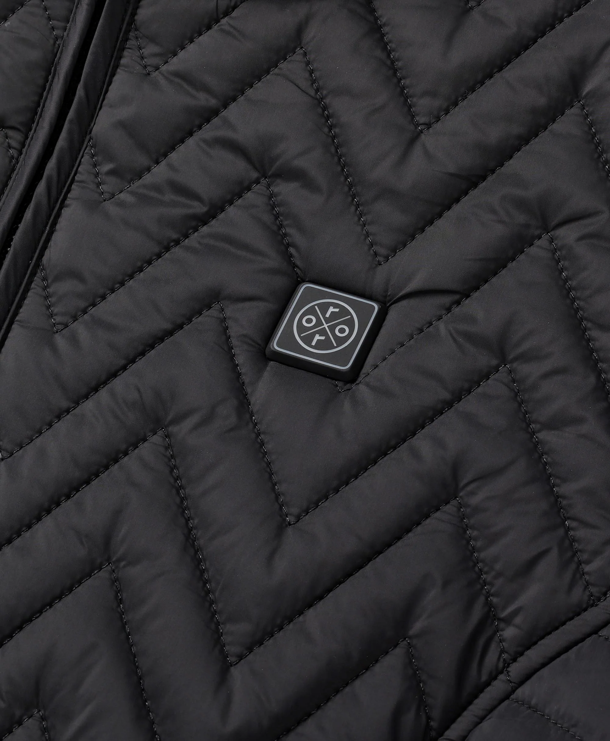 Women's Heated Chevron Quilted Vest - XNAUWBI