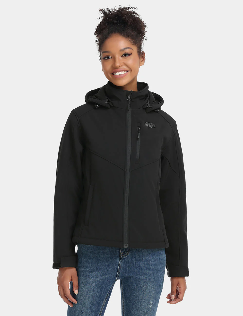 Bundle Deal - Women's Dual Control Heated Jacket (Chest Heating) & Extra Mini 5K Battery - XNAUWBI