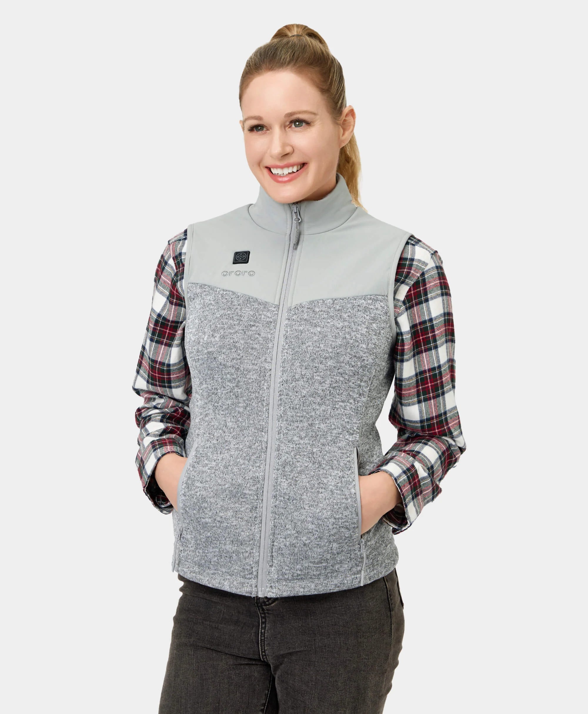 Augusta Women's Heated Sweater Fleece Vest - XNAUWBI