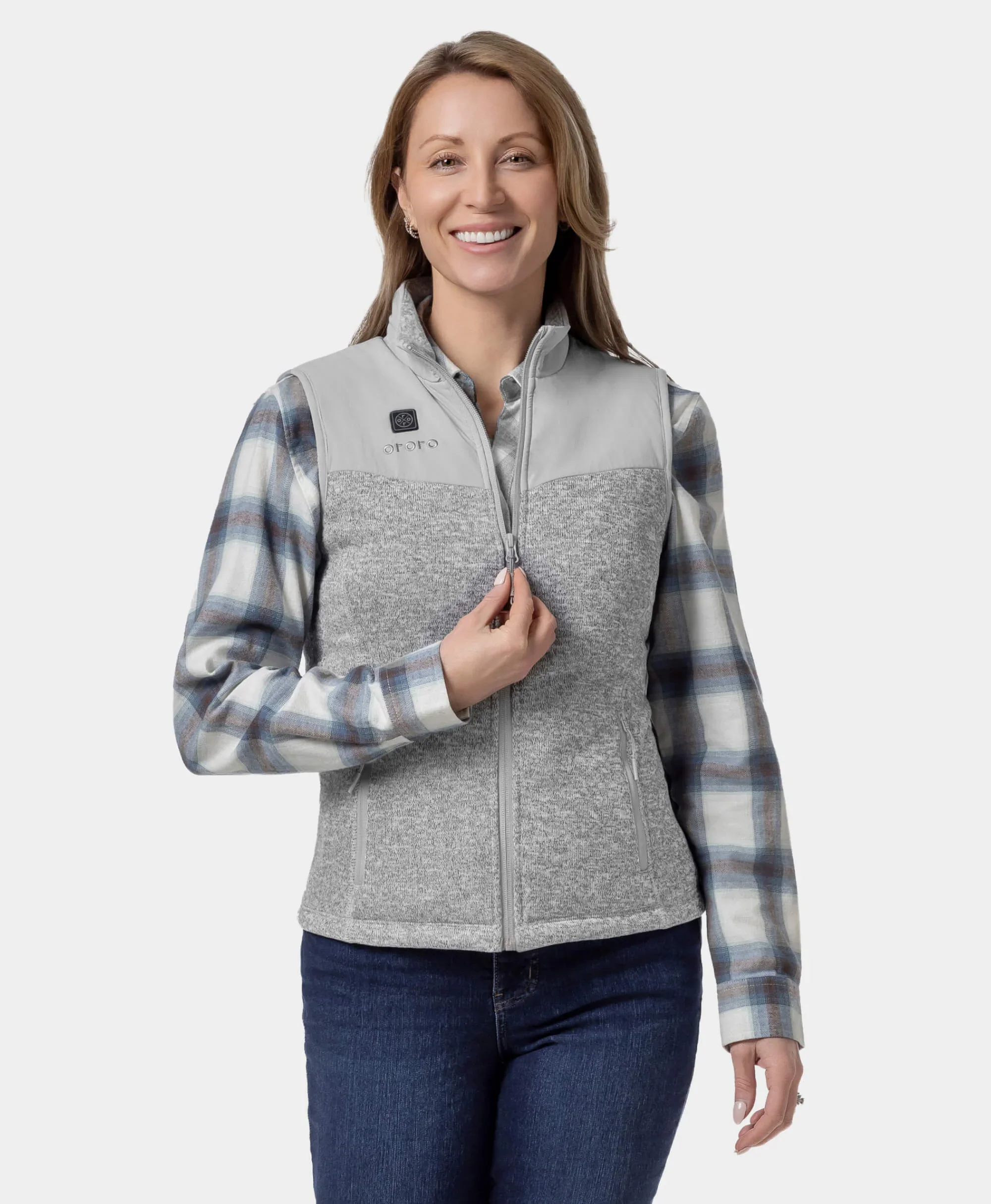 Augusta Women's Heated Sweater Fleece Vest - XNAUWBI