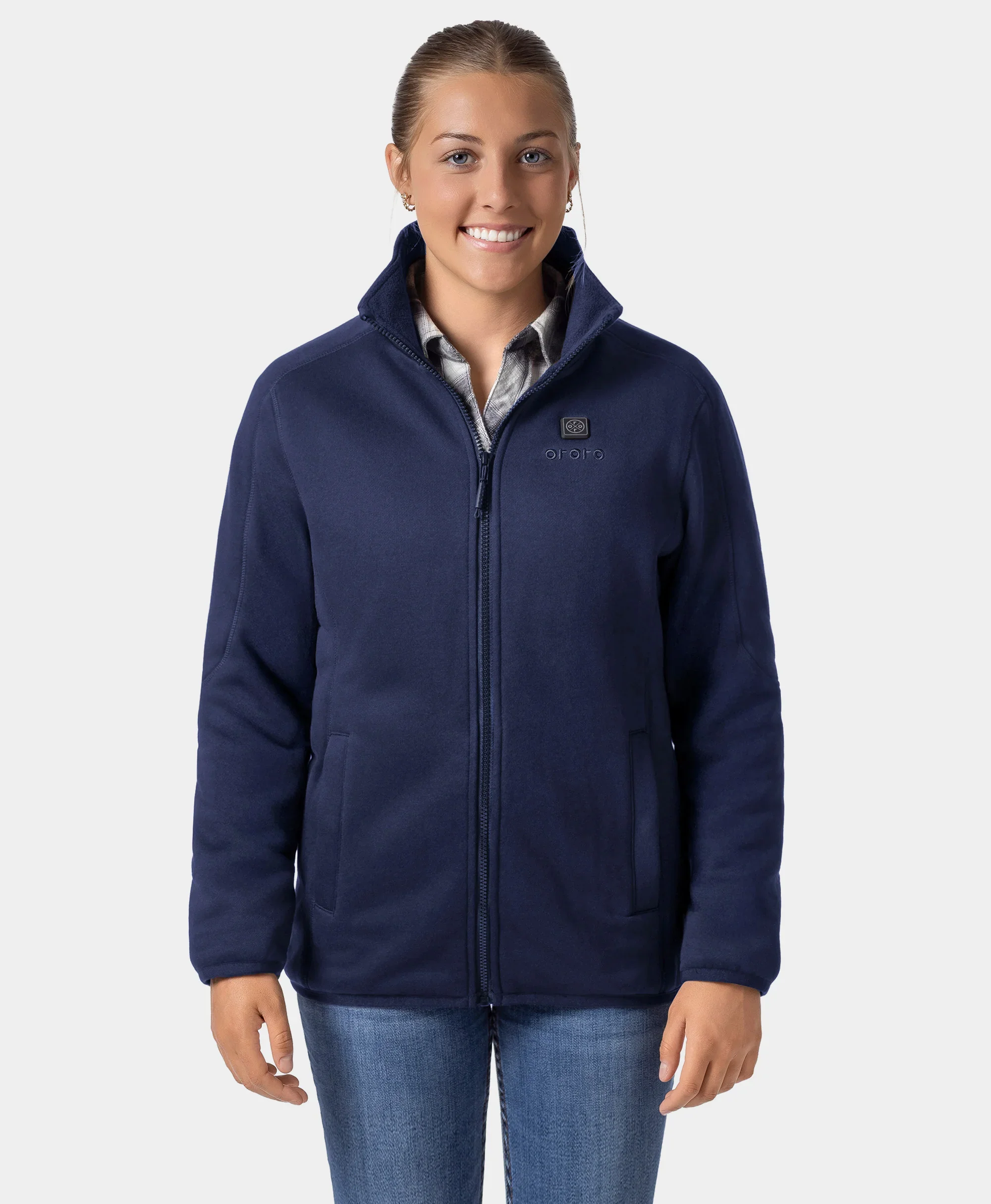 Women's Heated Full-Zip Fleece Jacket (2025) - XNAUWBI