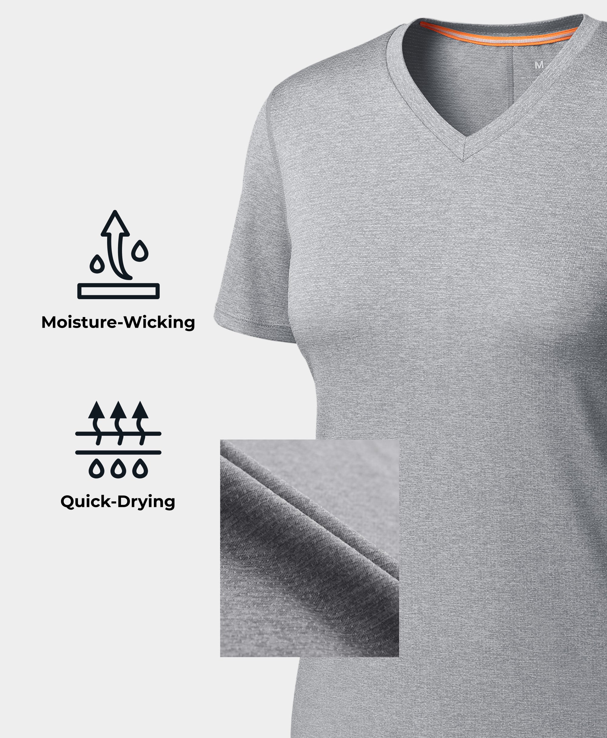 Women's TechTrail V-Neck Performance T-Shirt (Final Sale) - XNAUWBI