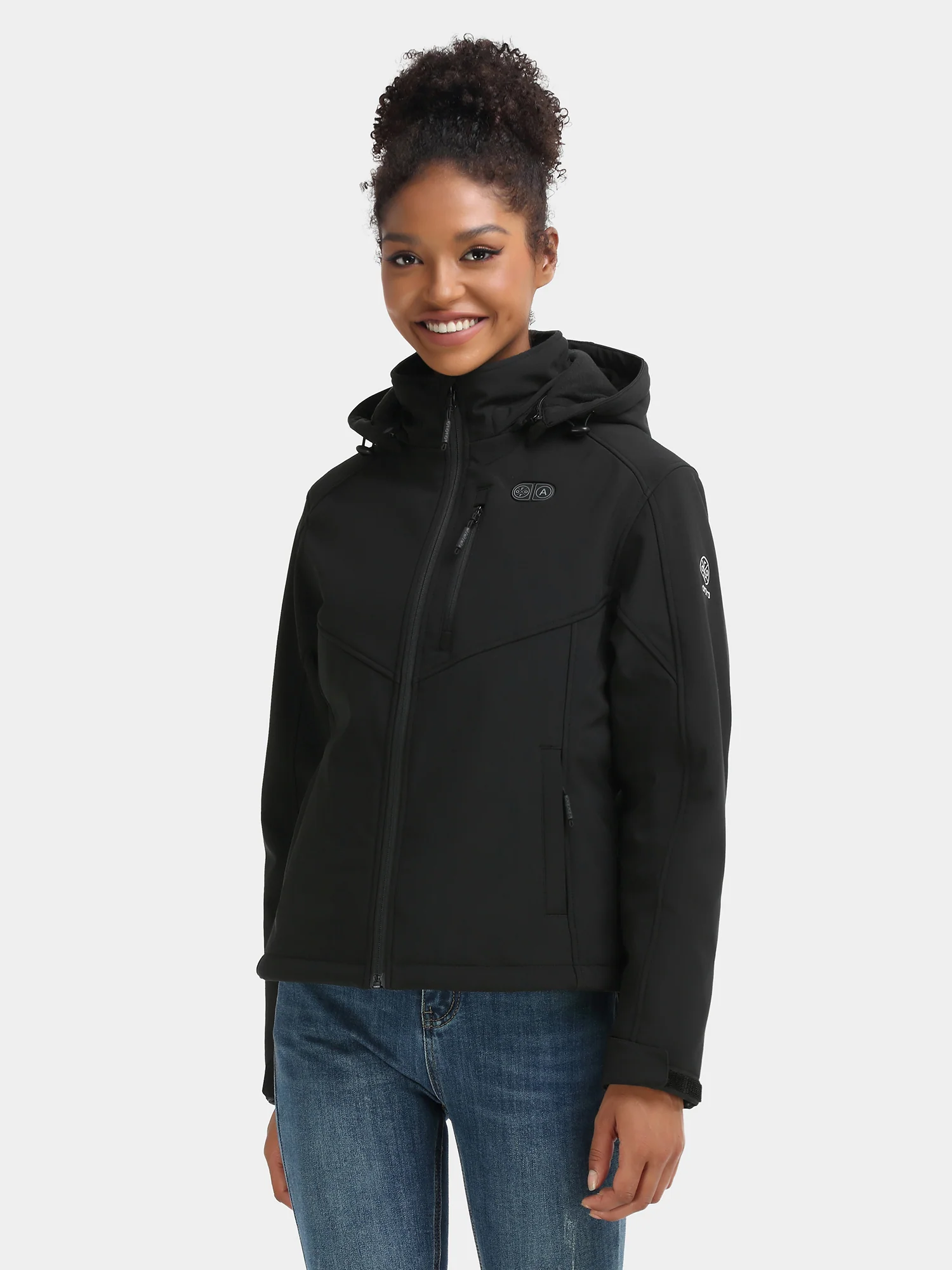 Women's Heated Dual Control Jacket with 5 Heating Zones (Chest Heating) - XNAUWBI
