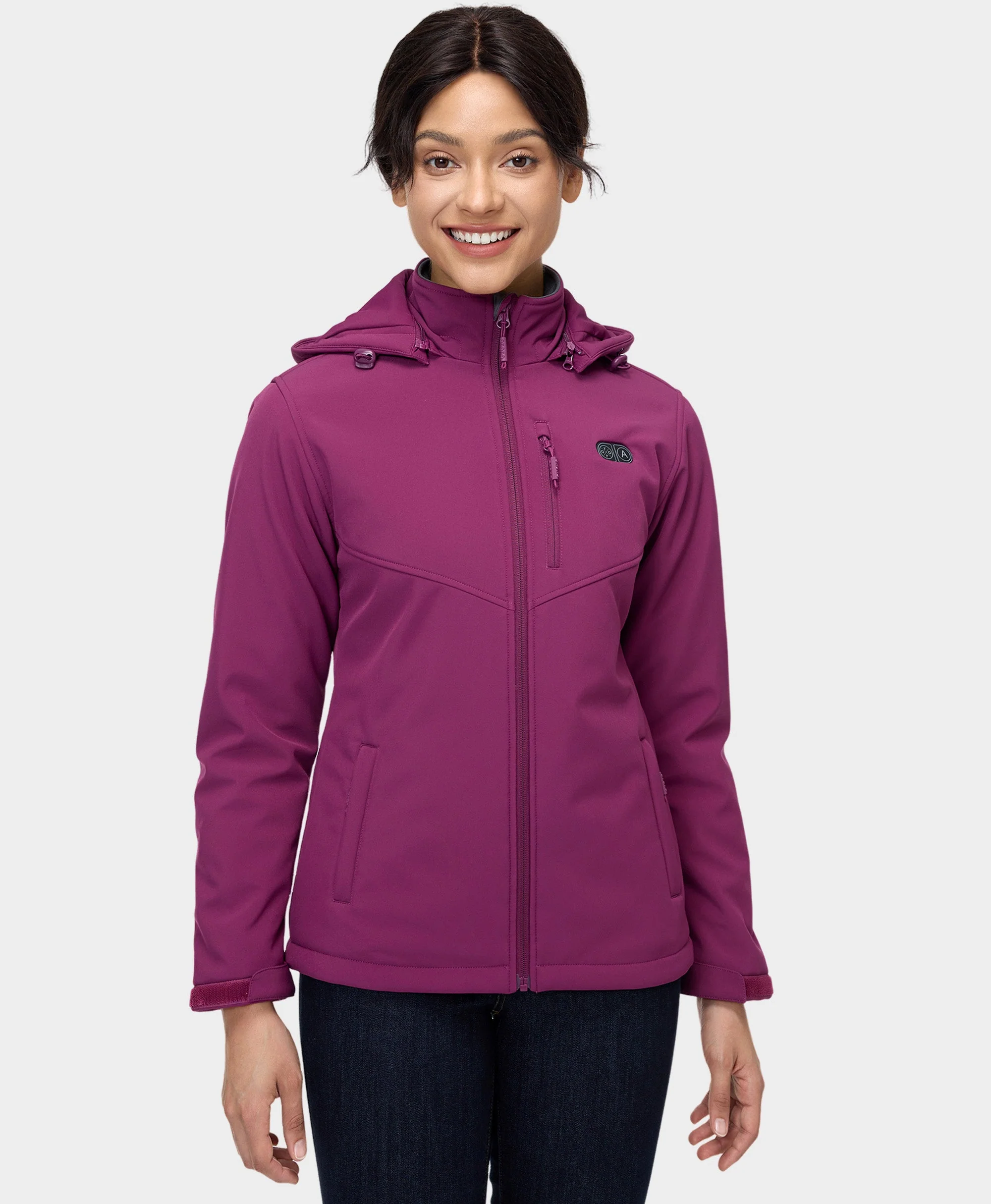 Women's Heated Dual Control Jacket with 5 Heating Zones (Pocket Heating) - XNAUWBI