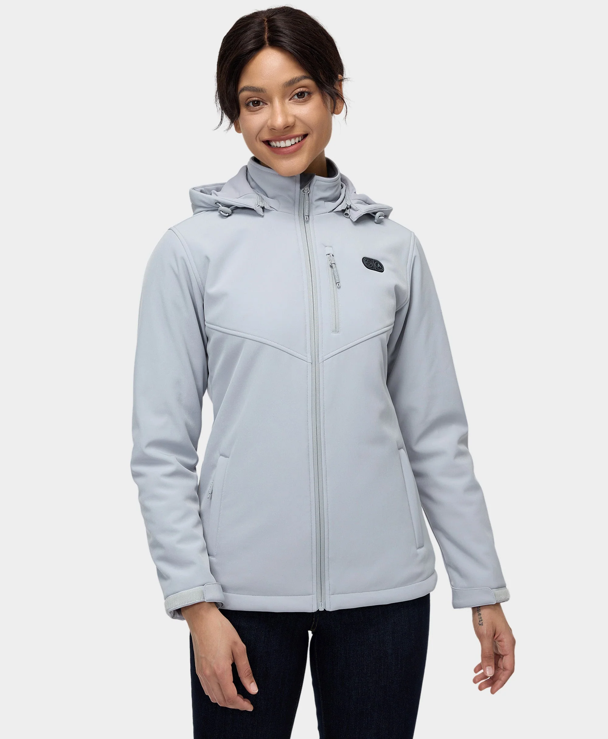 Women's Heated Dual Control Jacket with 5 Heating Zones (Pocket Heating) - XNAUWBI