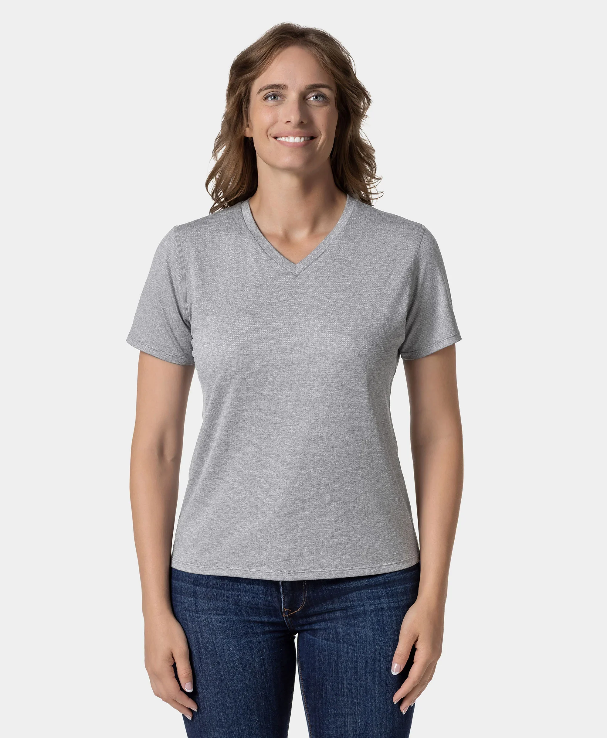 Women's TechTrail V-Neck Performance T-Shirt (Final Sale) - XNAUWBI