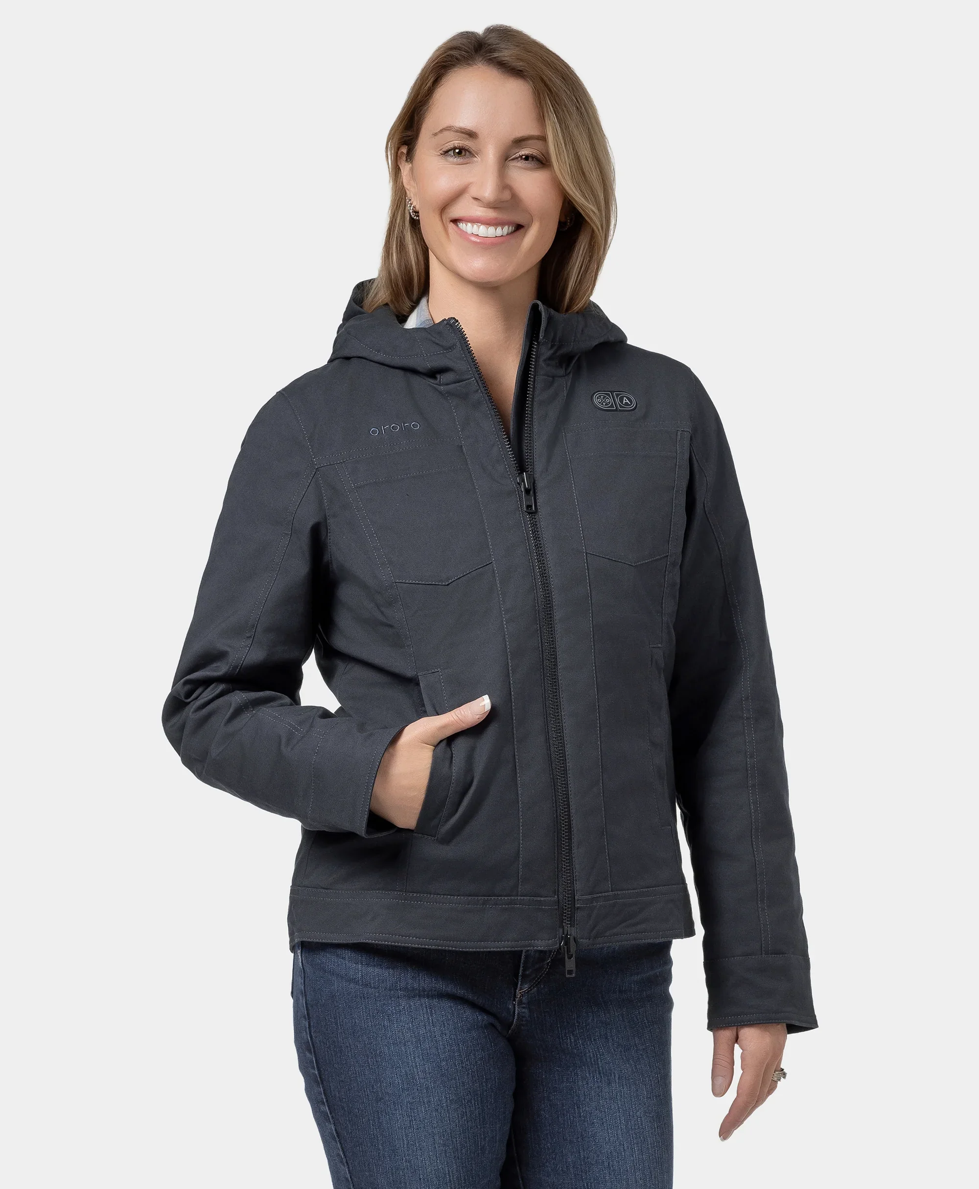 Cheyenne Women's 5-Zone Dual-Control Heated Canvas Jacket - XNAUWBI
