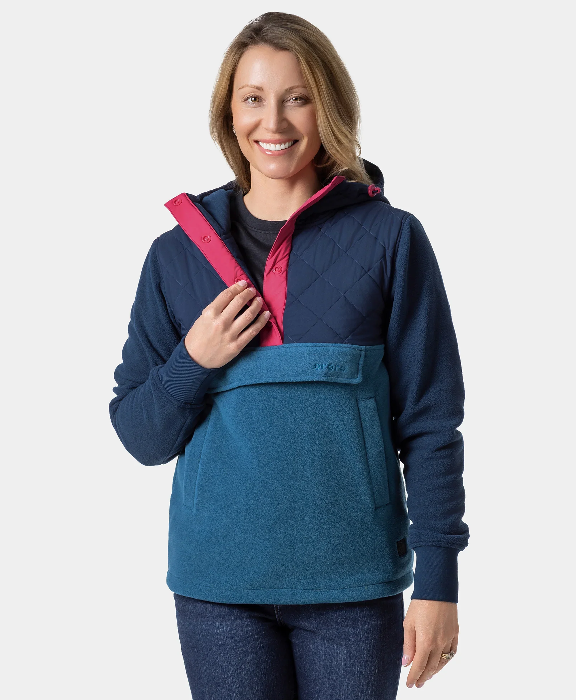 Daybreak Women's Colorblock Heated Anorak - XNAUWBI