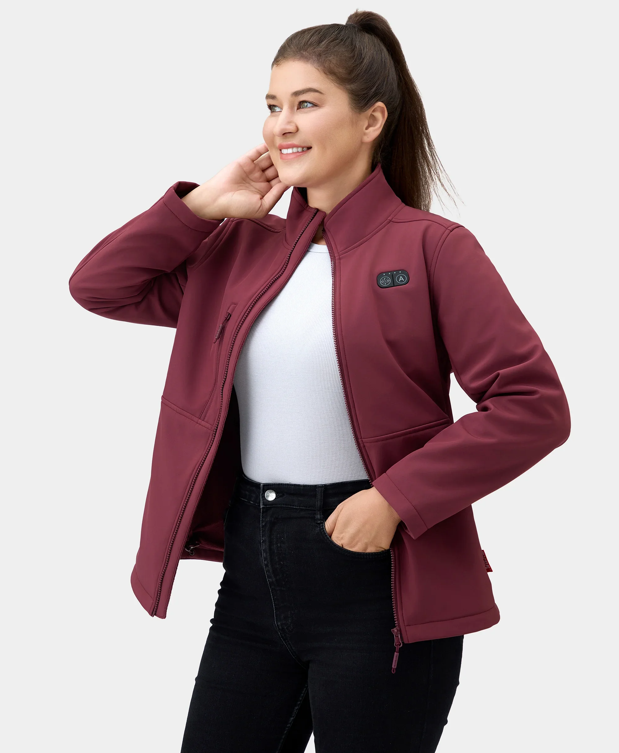 Maverick SureWarm® Women's 6-Zone Dual-Control Heated Softshell Jacket - XNAUWBI