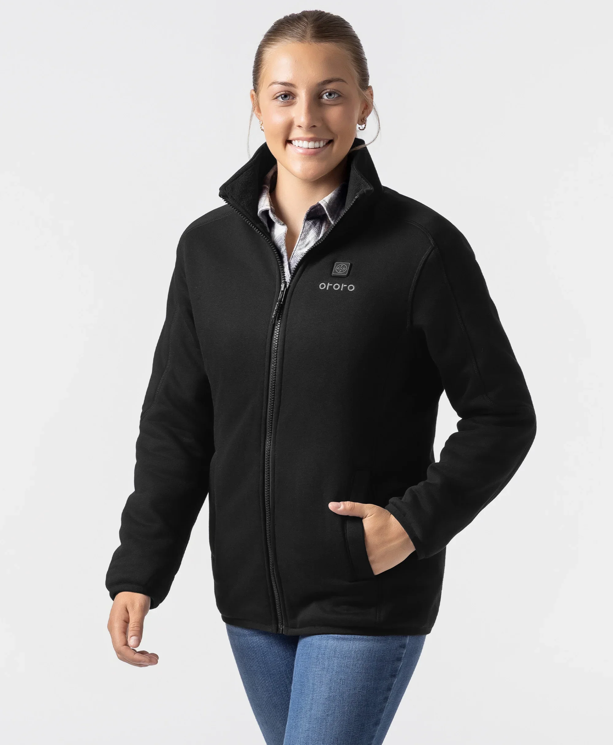 Women's Heated Full-Zip Fleece Jacket (2025) - XNAUWBI