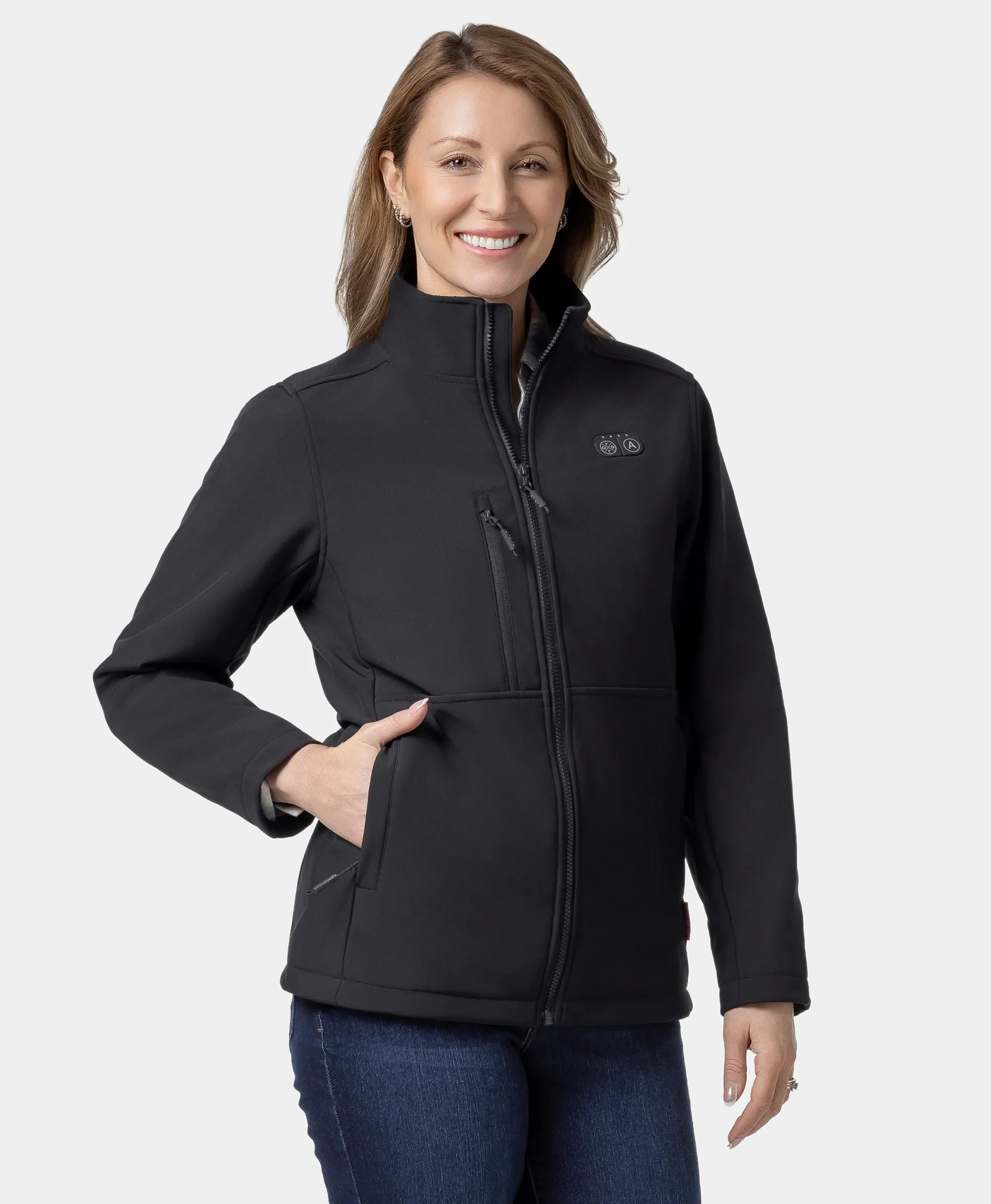 Maverick SureWarm® Women's 6-Zone Dual-Control Heated Softshell Jacket - XNAUWBI