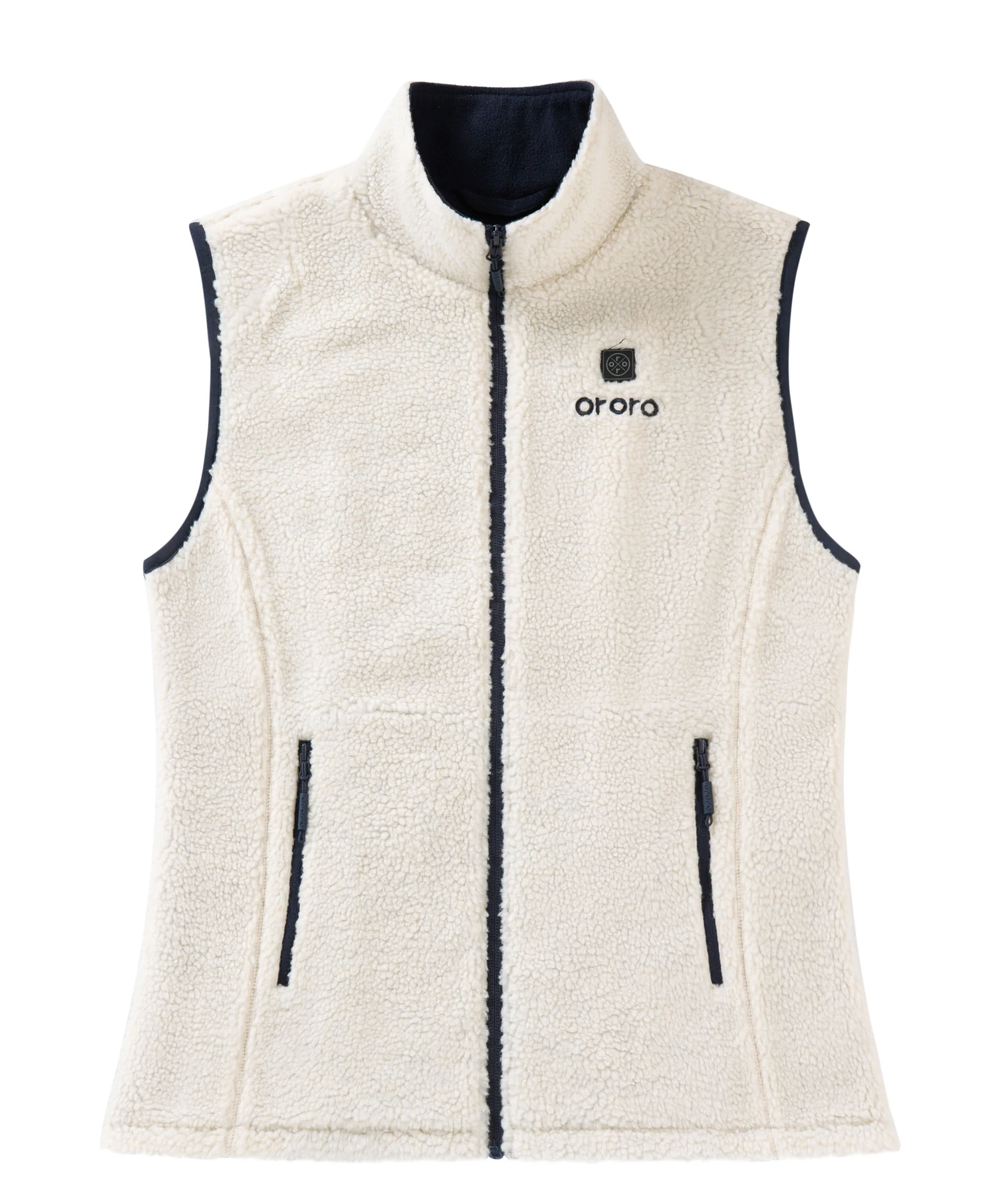 Women's Heated Recycled Fleece Vest - XNAUWBI