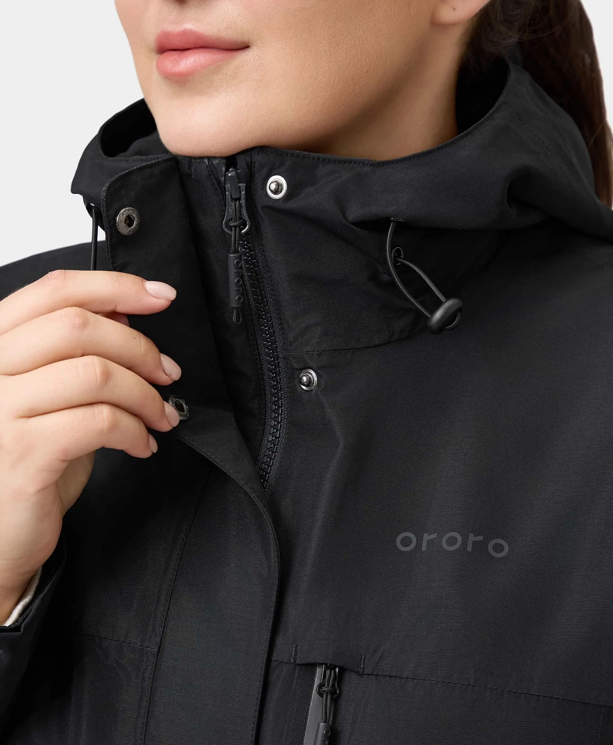 River Ridge Women's 3-in-1 Heated Jacket with Down Liner - XNAUWBI