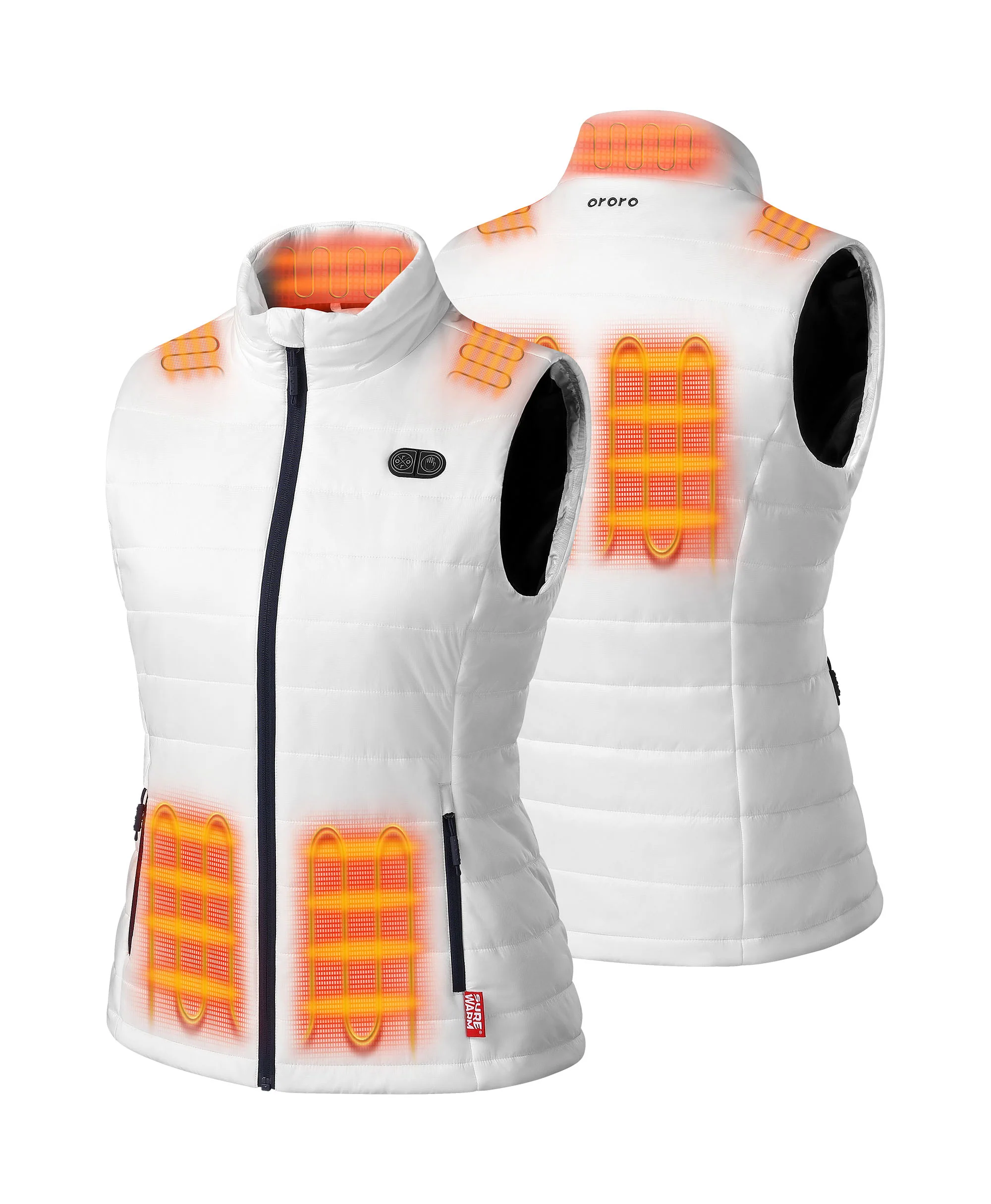 SureWarm® Women's 7-Zone Dual-Control Classic Pro Heated Vest - XNAUWBI