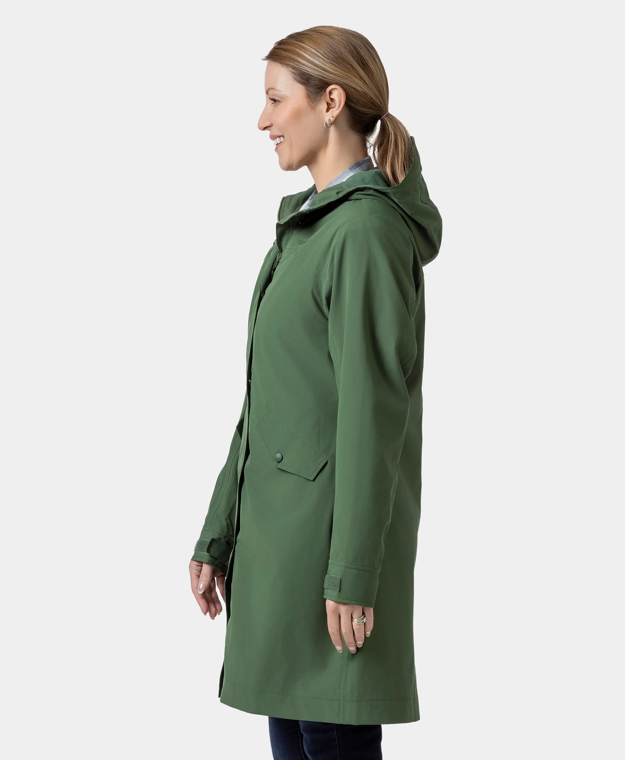 Downtown Women's Heated Rain Trench - XNAUWBI