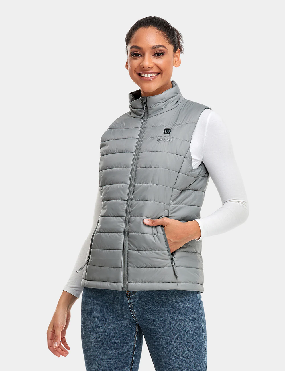 Women's Classic Heated Vest - Gray - XNAUWBI