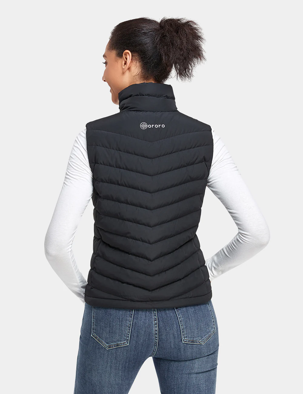 Women's Heated Lightweight Down Vest - XNAUWBI
