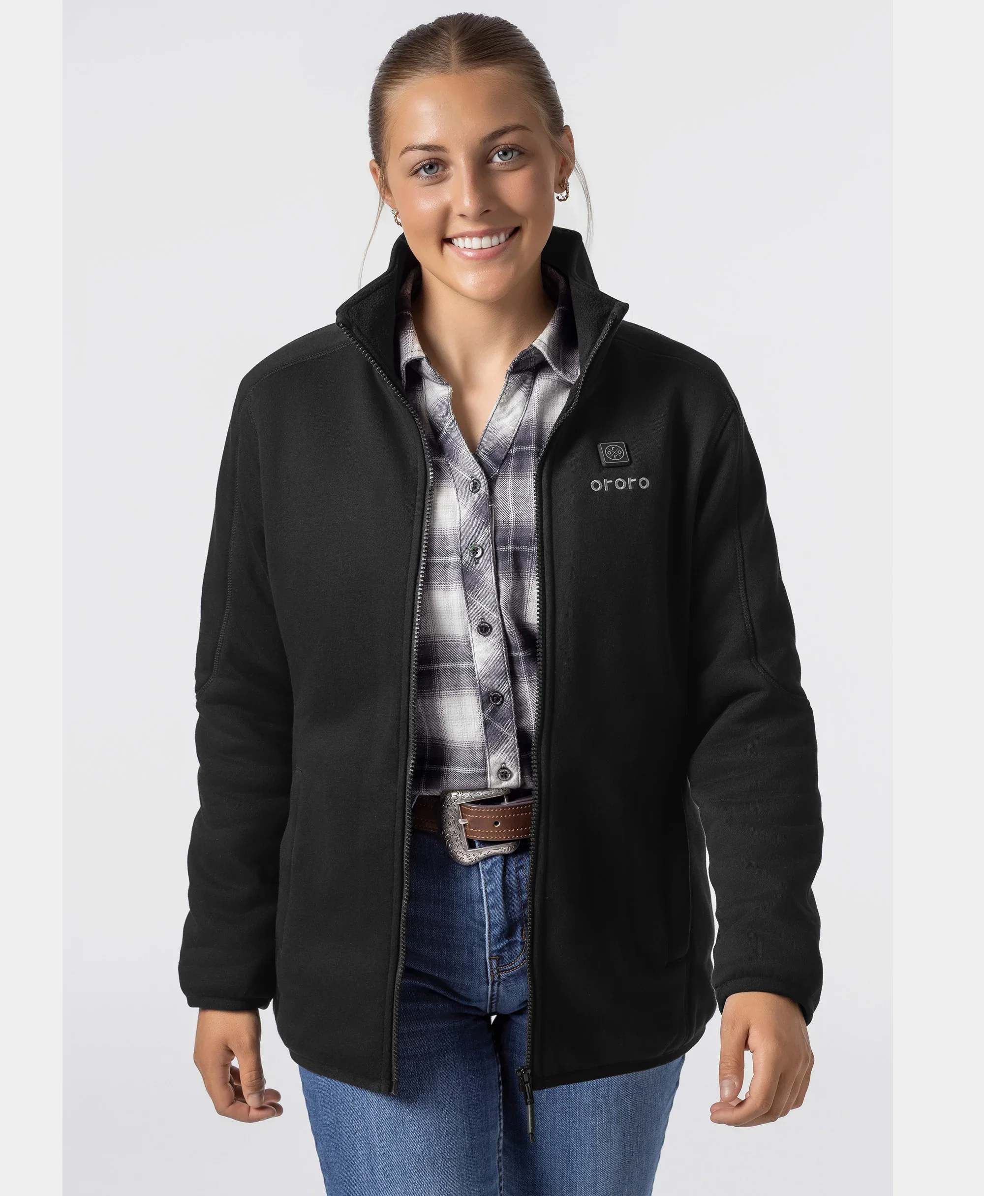 Women's Heated Full-Zip Fleece Jacket (2025) - XNAUWBI