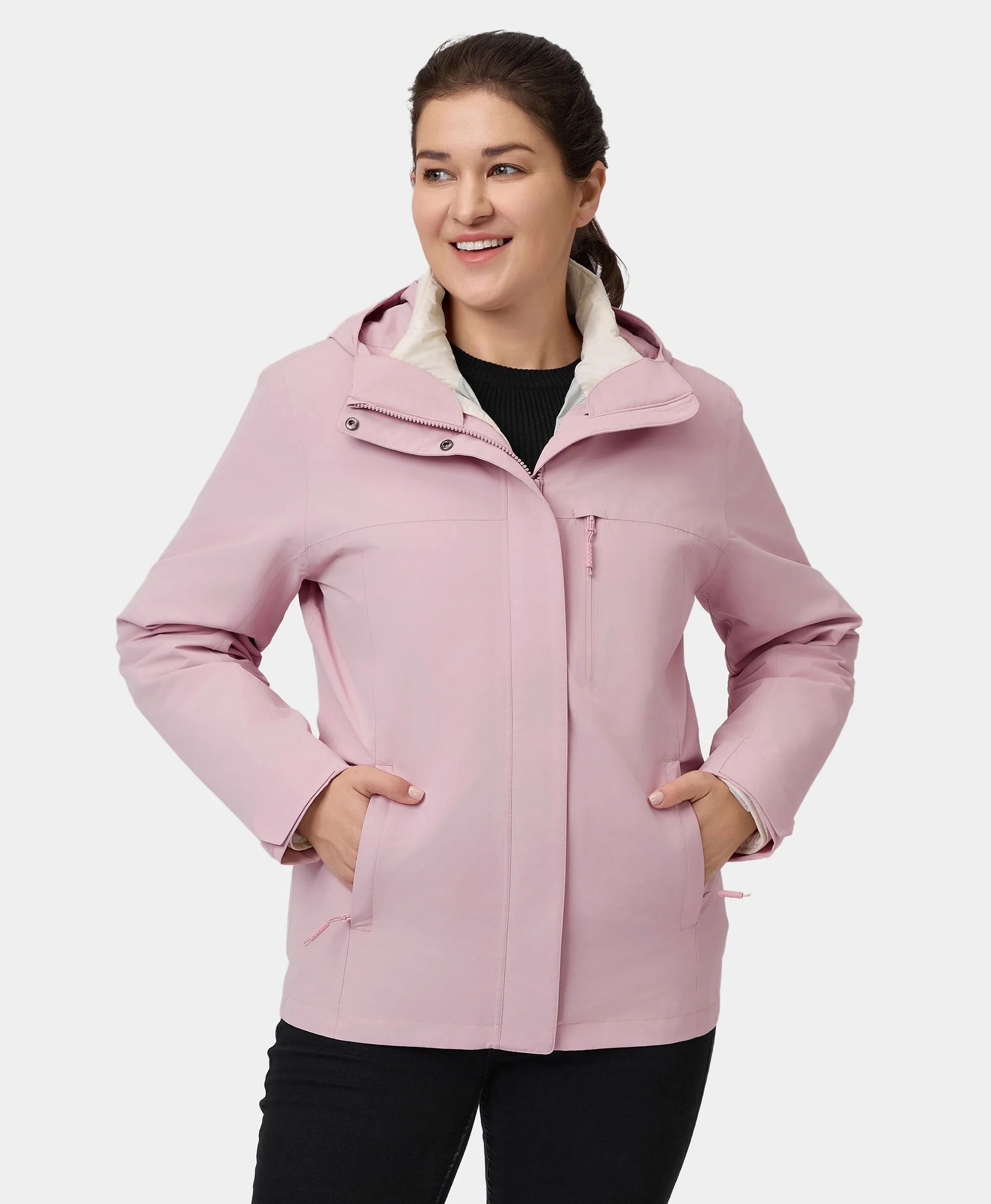 River Ridge Women's 3-in-1 Heated Jacket with Down Liner - XNAUWBI