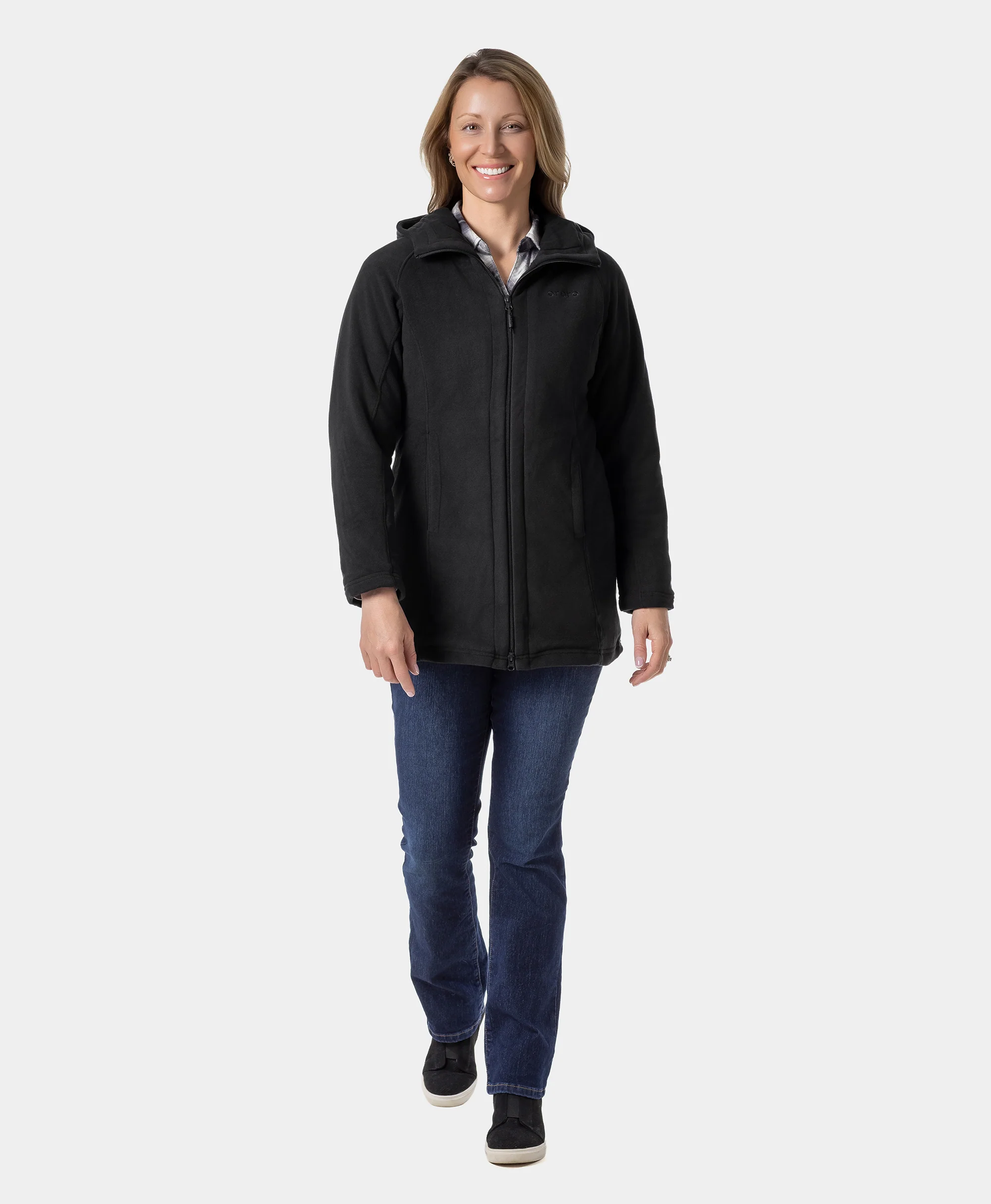 Felicity Women's Heated Fleece Hoodie Jacket - XNAUWBI