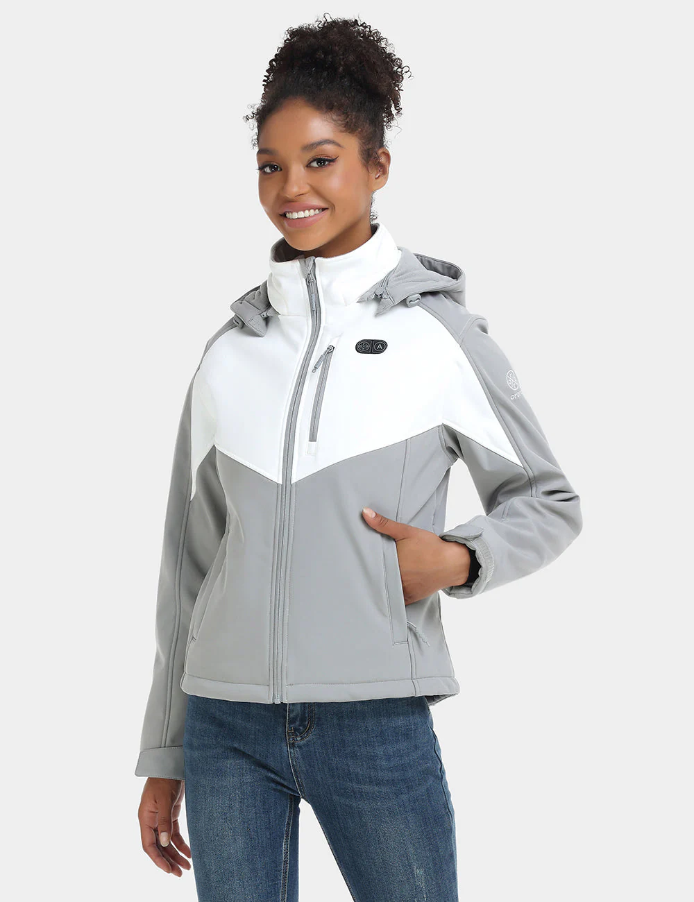 Bundle Deal - Women's Dual Control Heated Jacket (Chest Heating) & Extra Mini 5K Battery - XNAUWBI