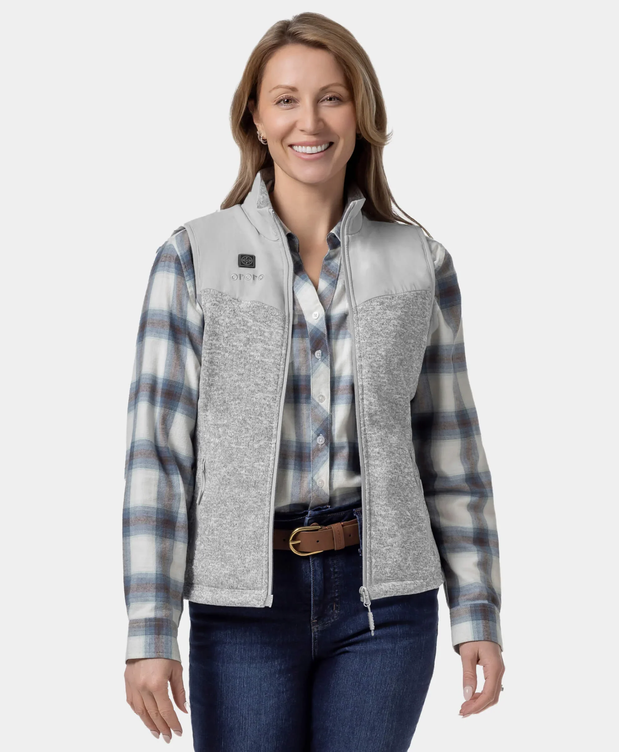 Augusta Women's Heated Sweater Fleece Vest - XNAUWBI