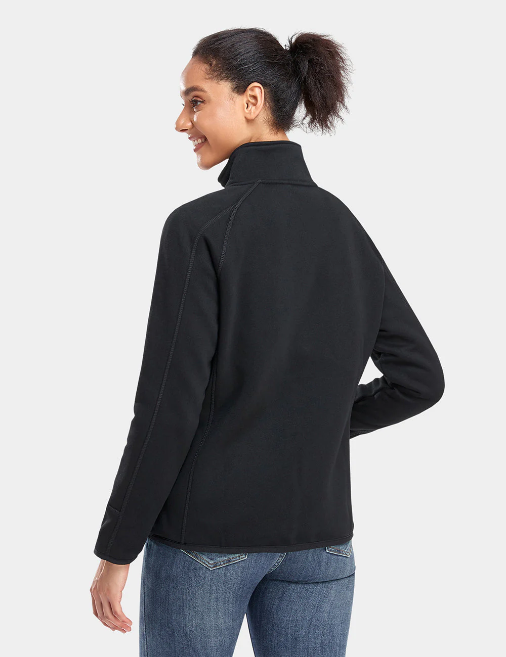 Women's Heated Full-Zip Fleece Jacket - XNAUWBI