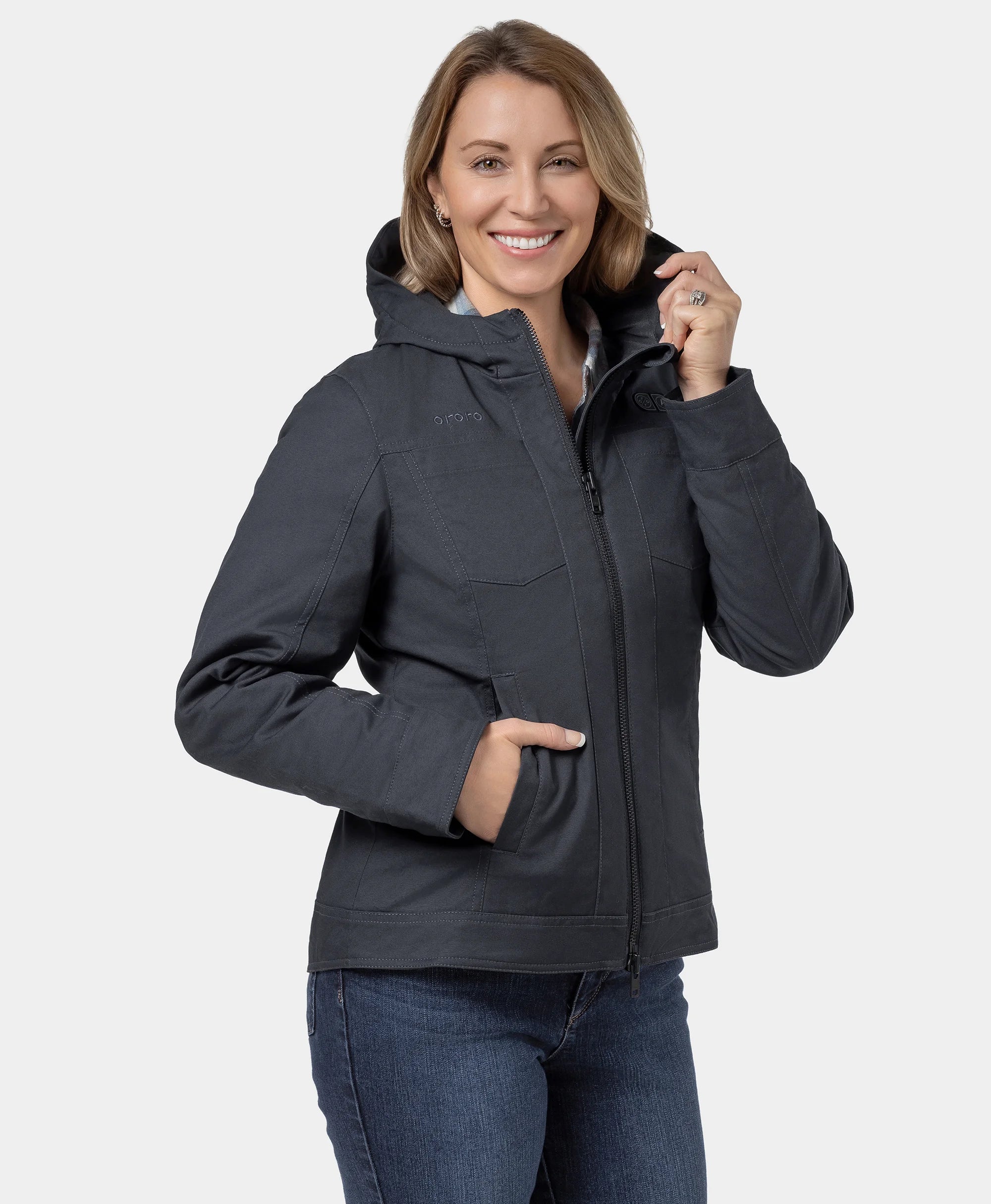 Cheyenne Women's 5-Zone Dual-Control Heated Canvas Jacket - XNAUWBI