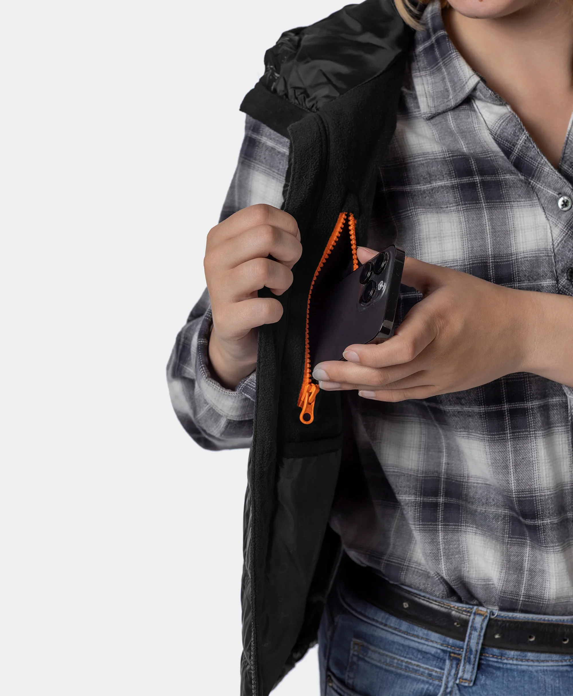 PuffLyte™ Women's Junior 4-Zone Hooded Heated Vest - XNAUWBI