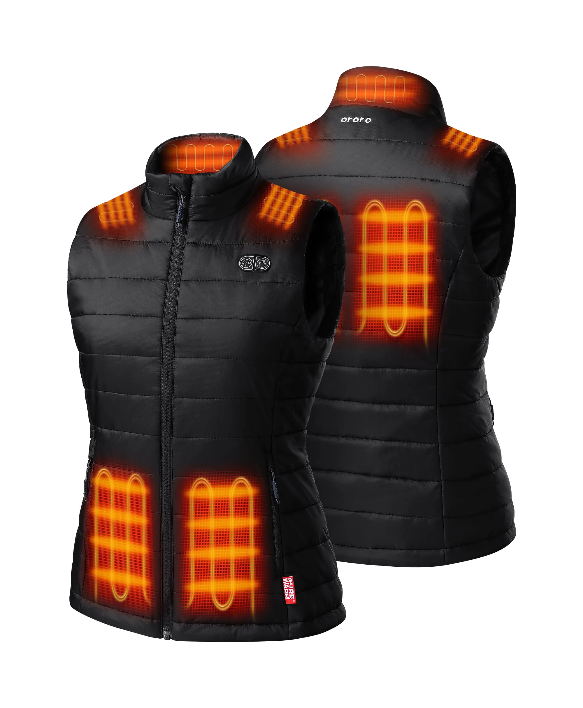 SureWarm® Women's 7-Zone Dual-Control Classic Pro Heated Vest - XNAUWBI