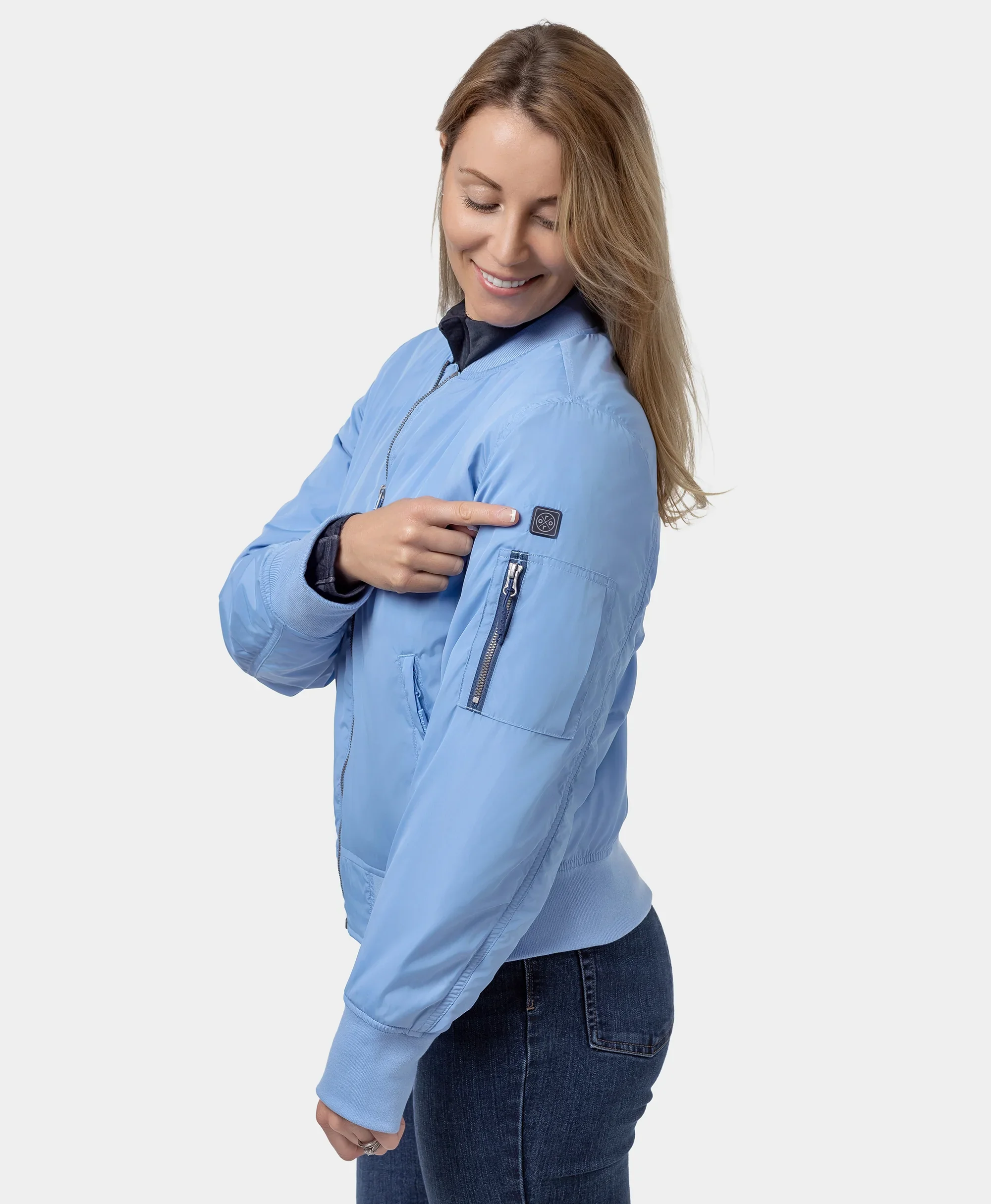 Cityscape Women's Heated Bomber Jacket - XNAUWBI