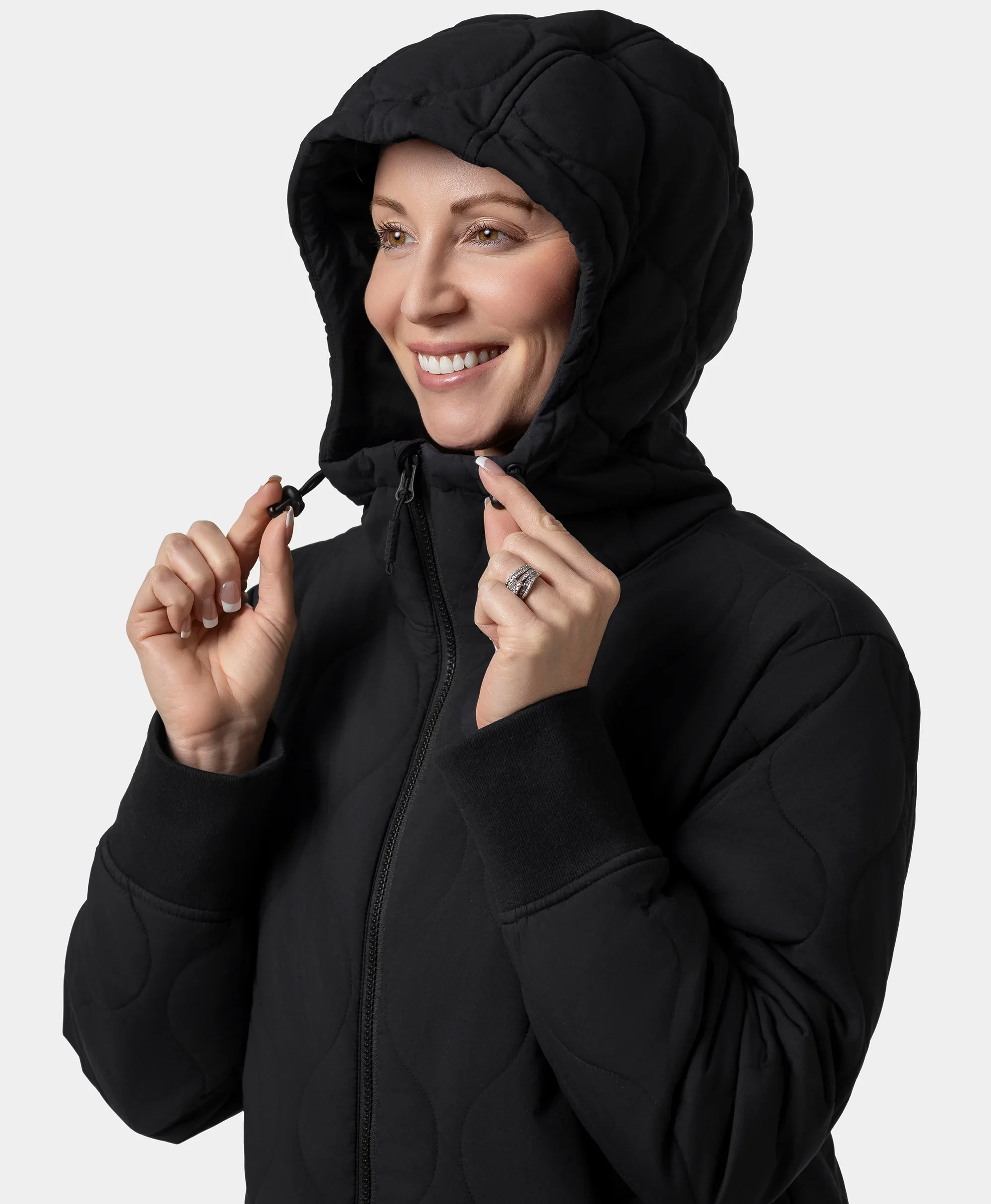 Stargazer Women's Heated Quilted Hoodie Jacket - XNAUWBI