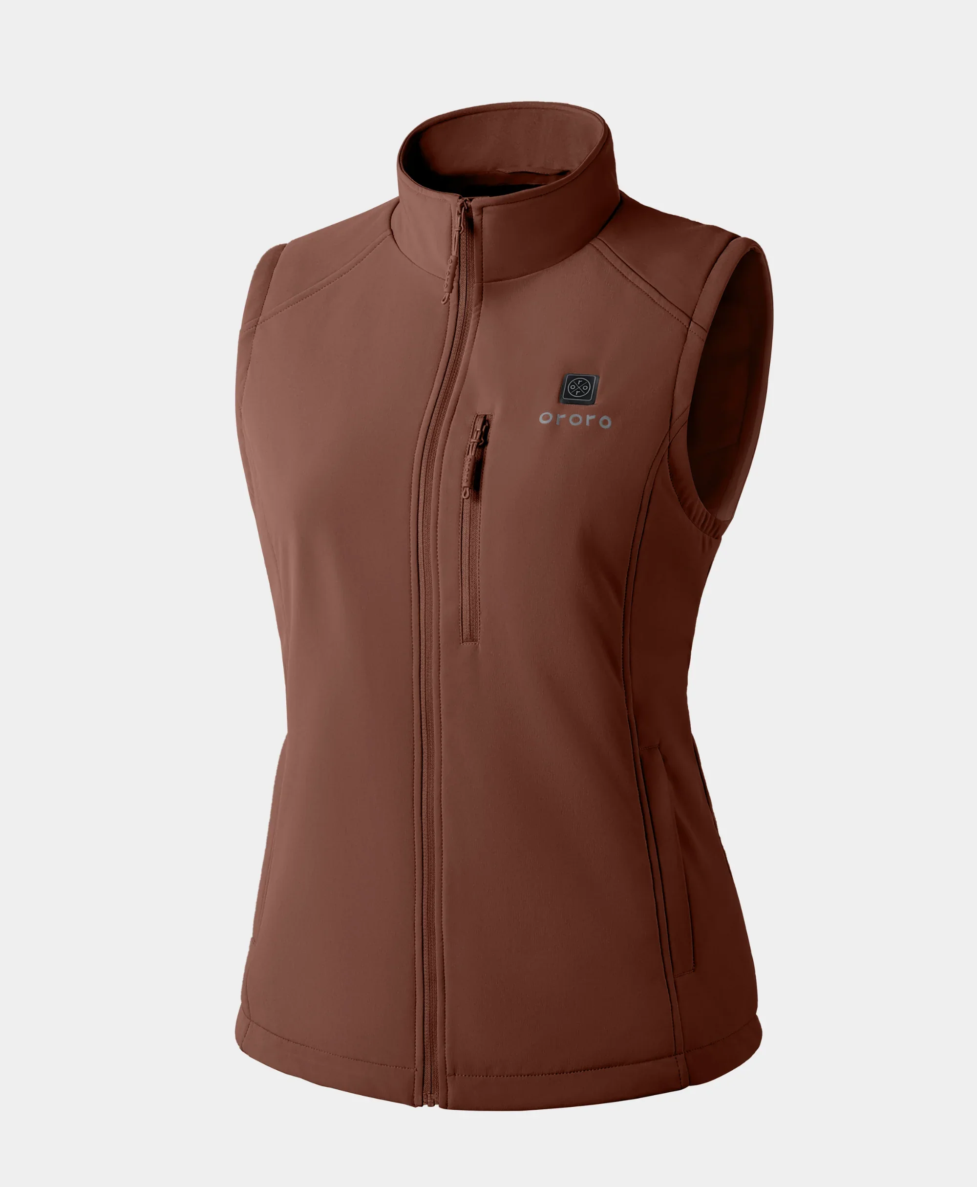 Women's Heated Softshell Vest - Lower Back Heating - XNAUWBI