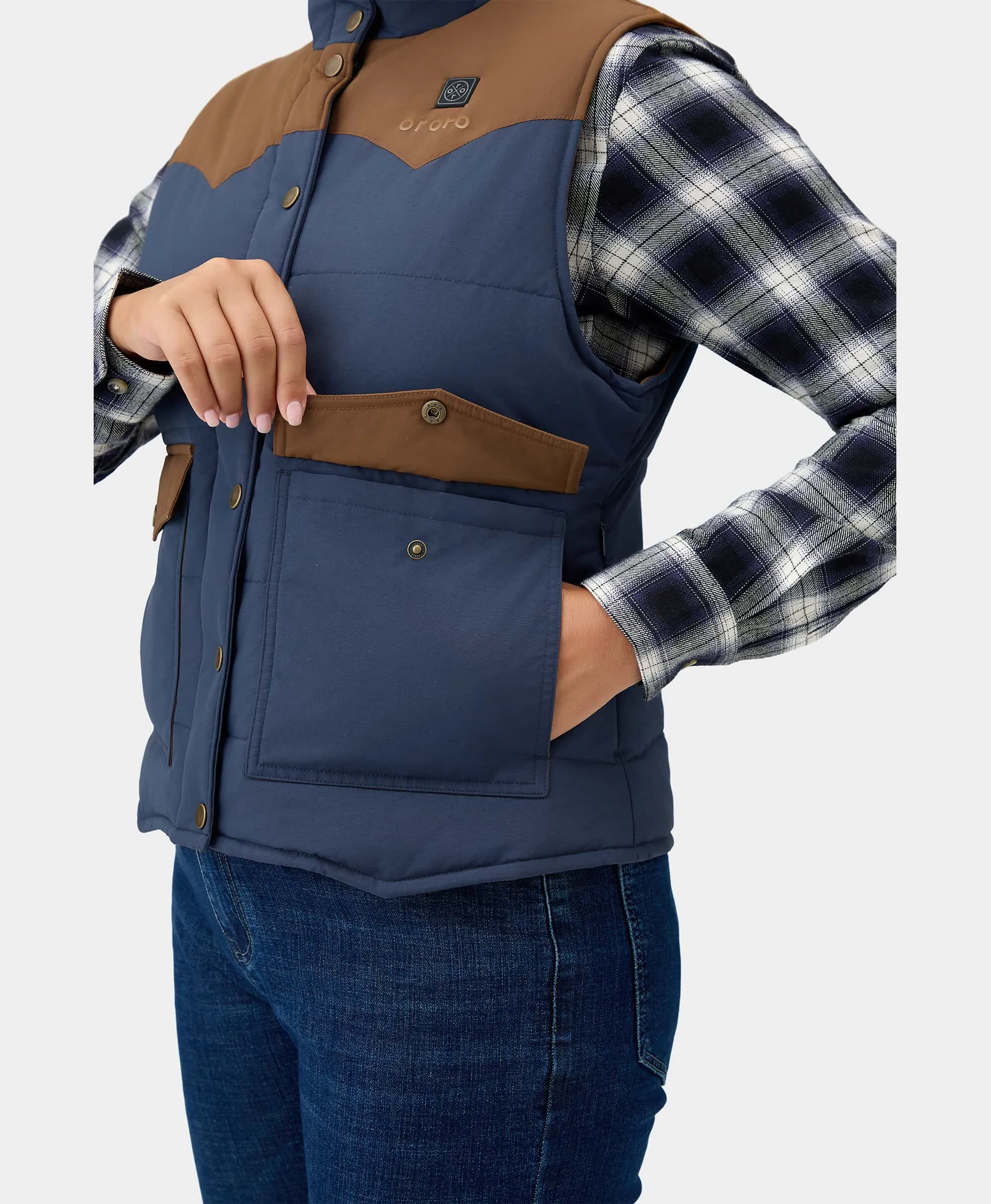 Amelia Women's Western Heated Vest - XNAUWBI