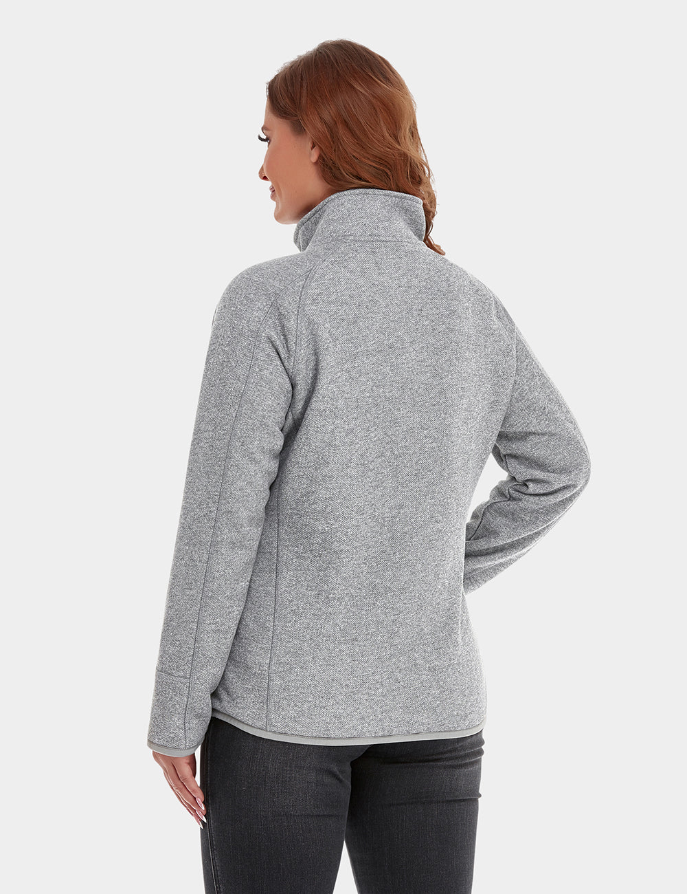 Women's Heated Full-Zip Fleece Jacket - XNAUWBI