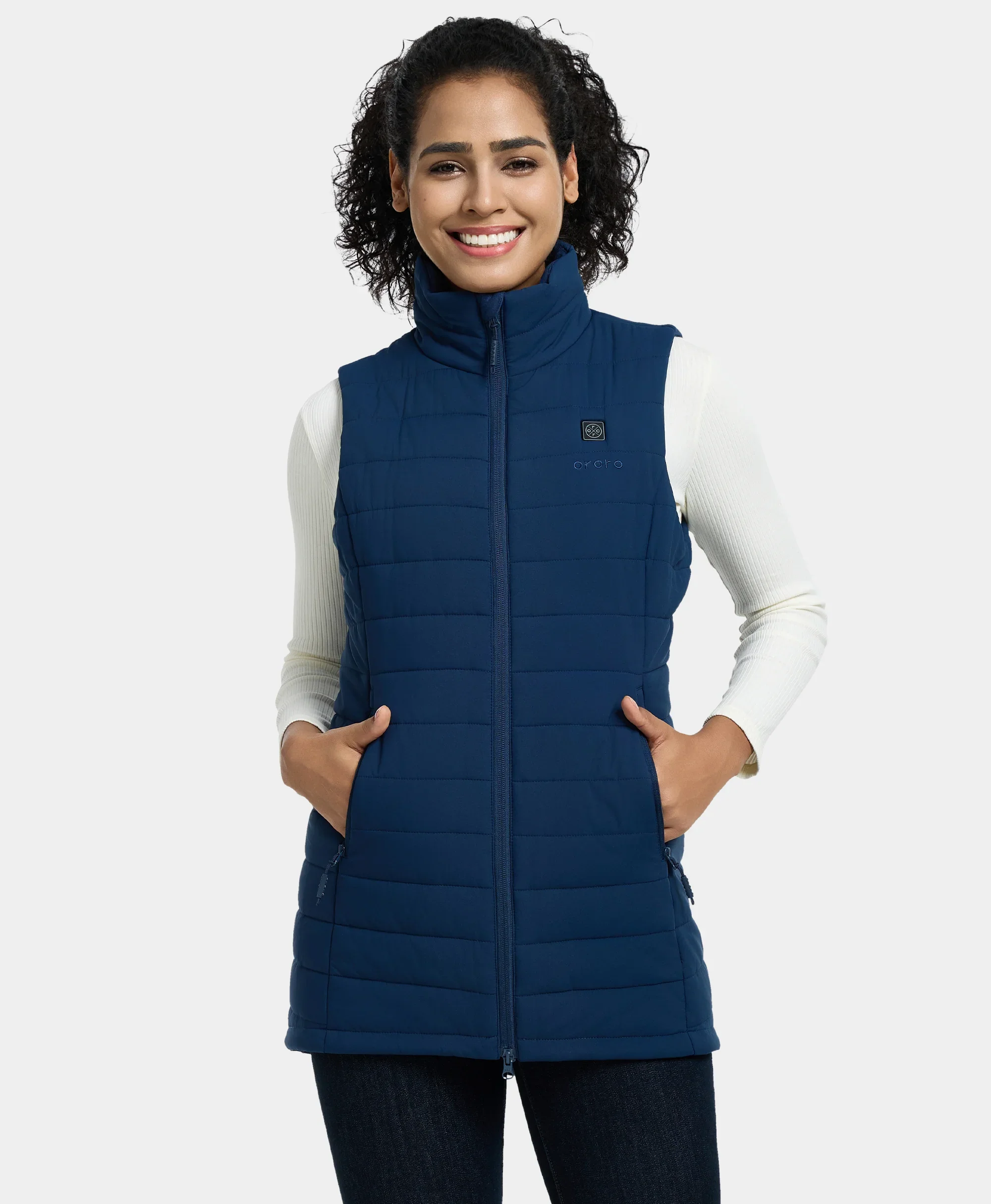 Tribeca Women's Heated Long Puffer Vest - XNAUWBI
