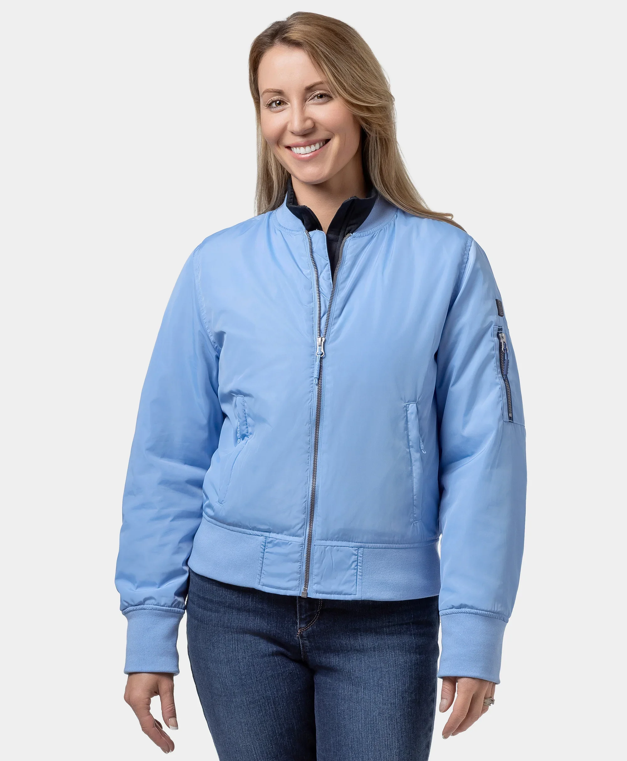 Cityscape Women's Heated Bomber Jacket - XNAUWBI