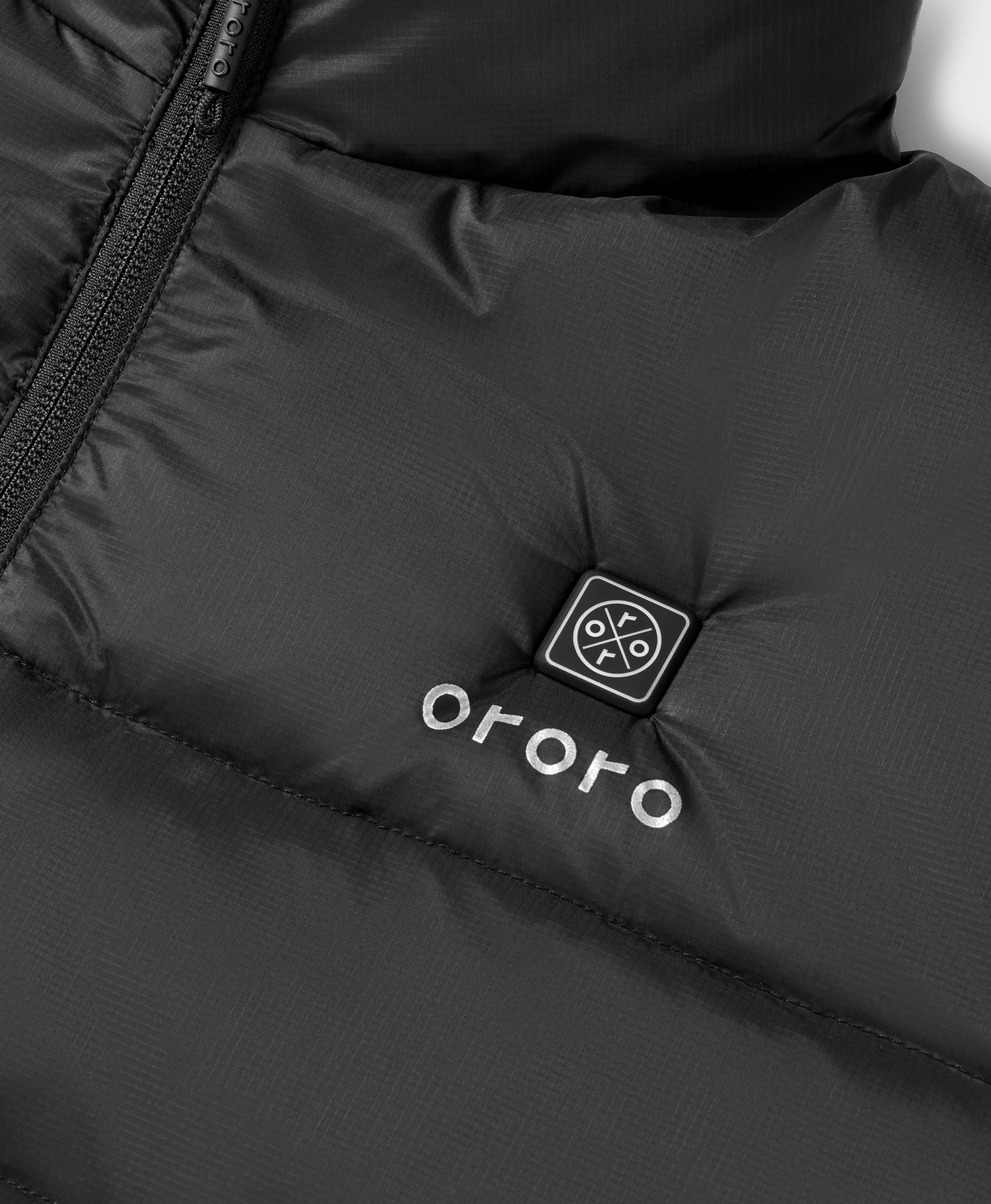 Women's Heated Puffer Jacket - Black/Yellow - XNAUWBI