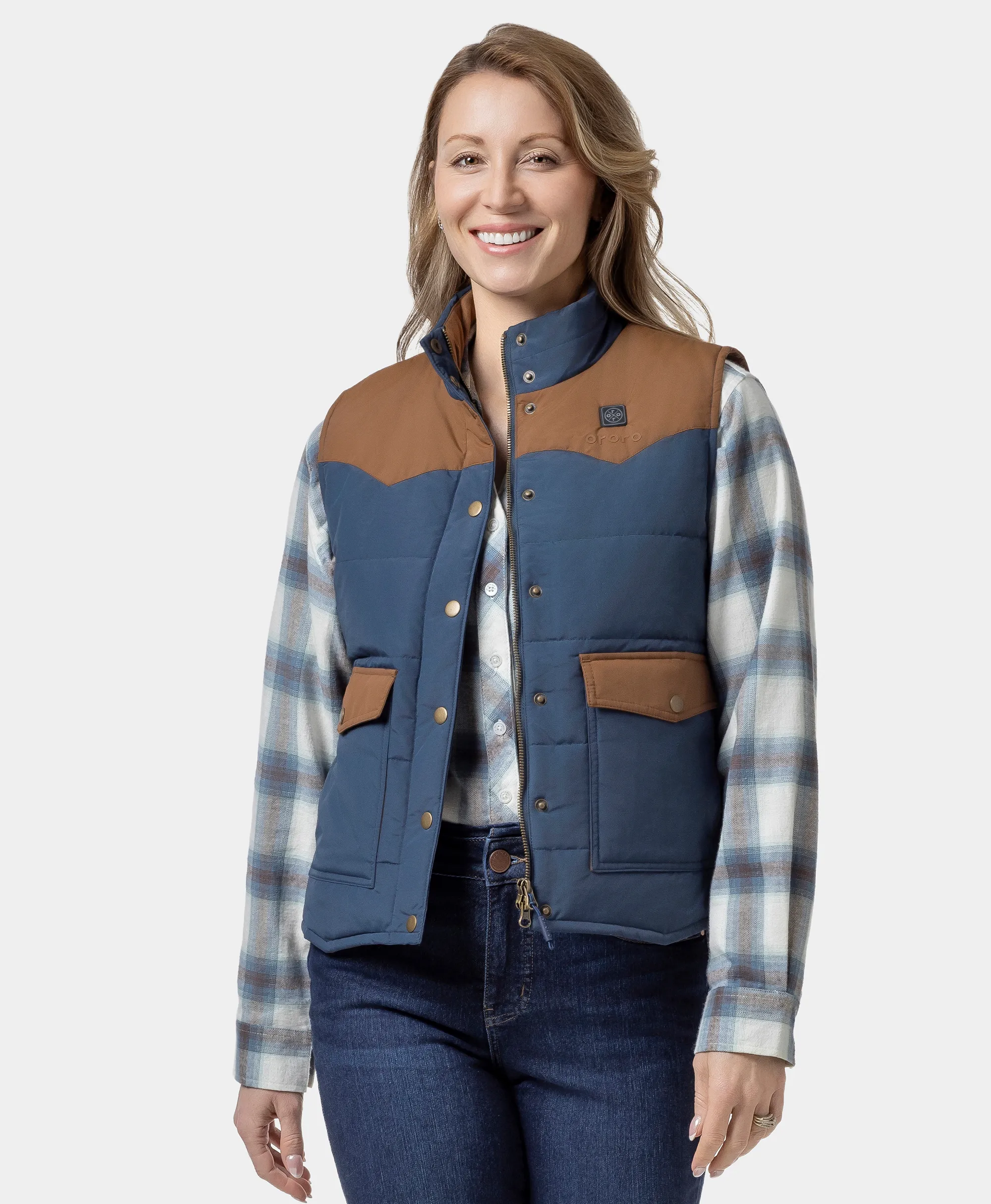 Amelia Women's Western Heated Vest - XNAUWBI