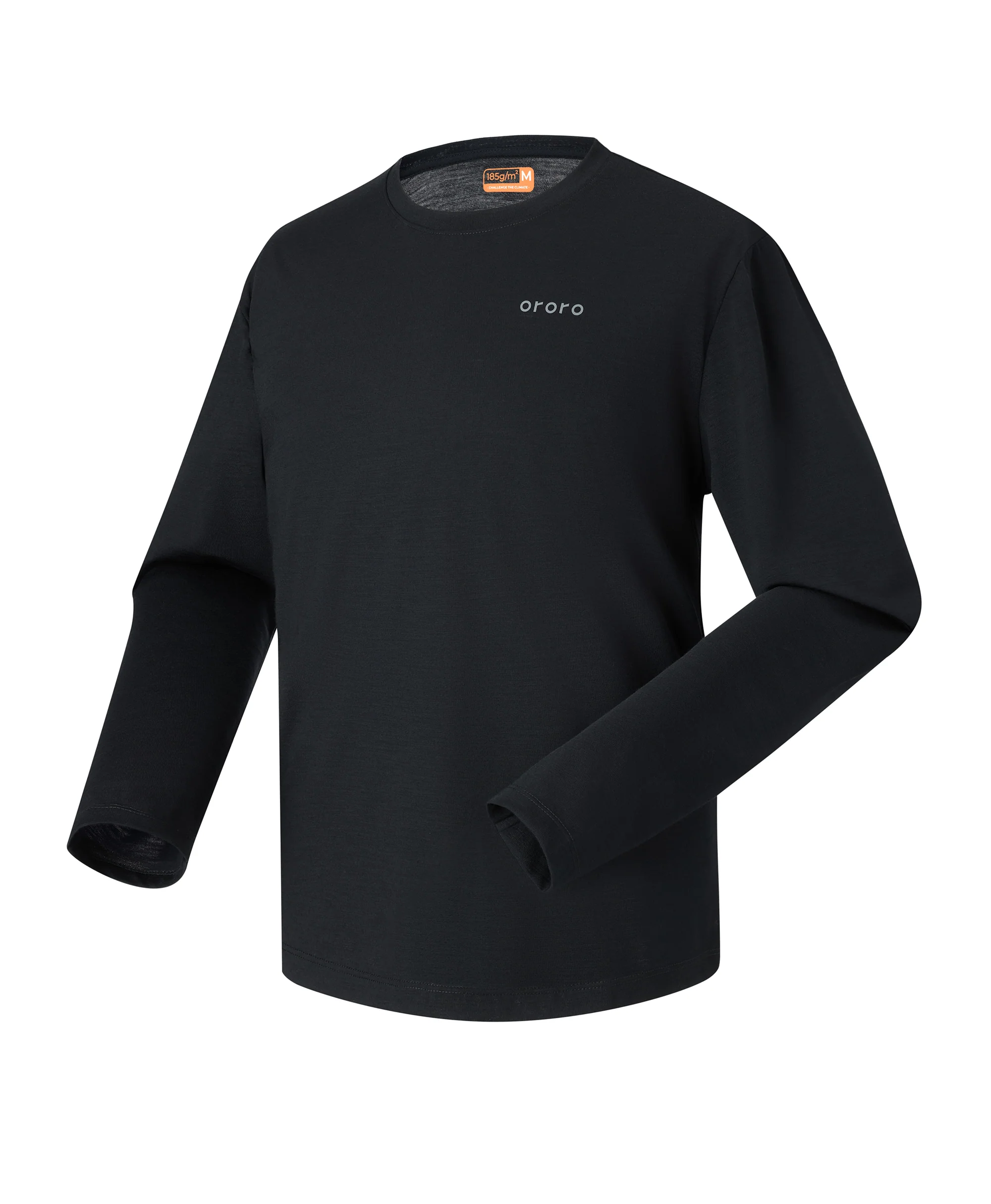 Aoraki Unisex Merino Wool Blend Baselayer - Black - XNAUWBI