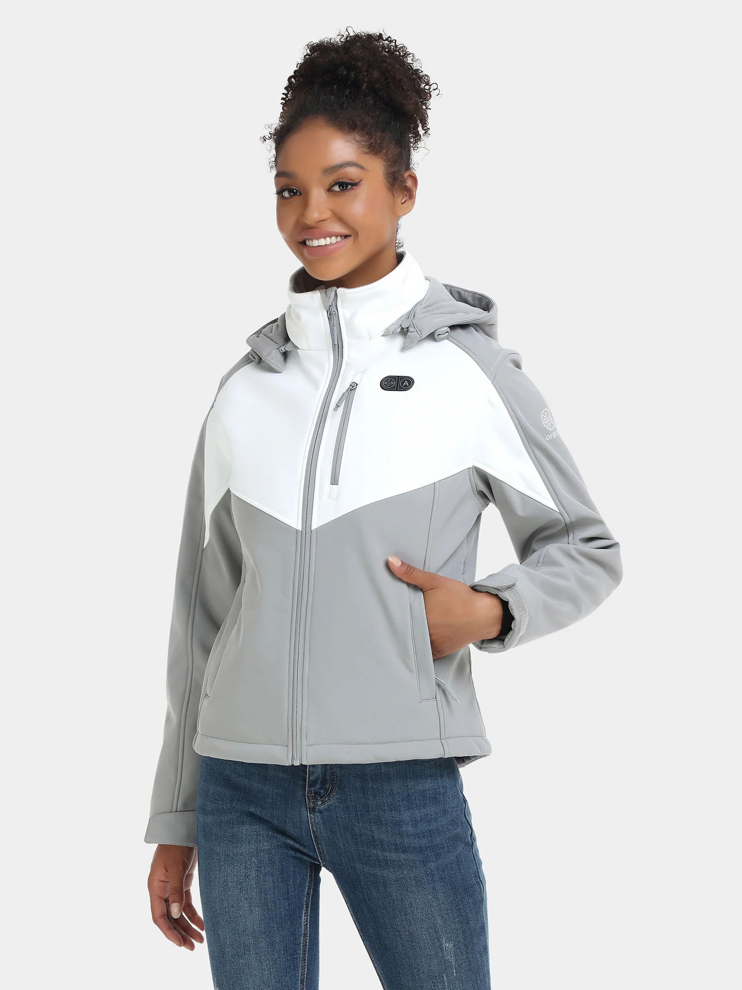 Women's Heated Dual Control Jacket with 5 Heating Zones (Chest Heating) - XNAUWBI