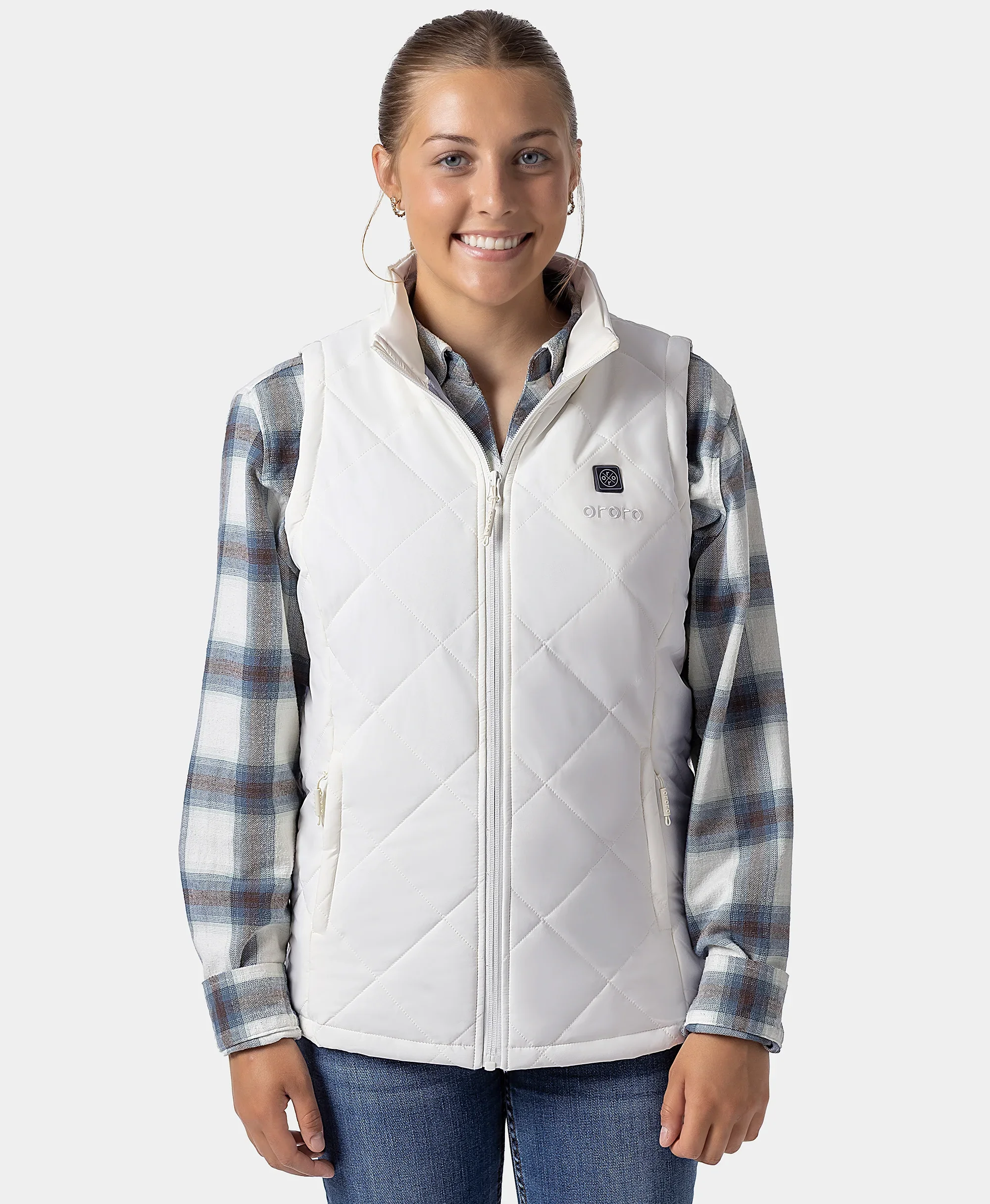 Women's Junior 4-Zone Heated Quilted Vest - XNAUWBI