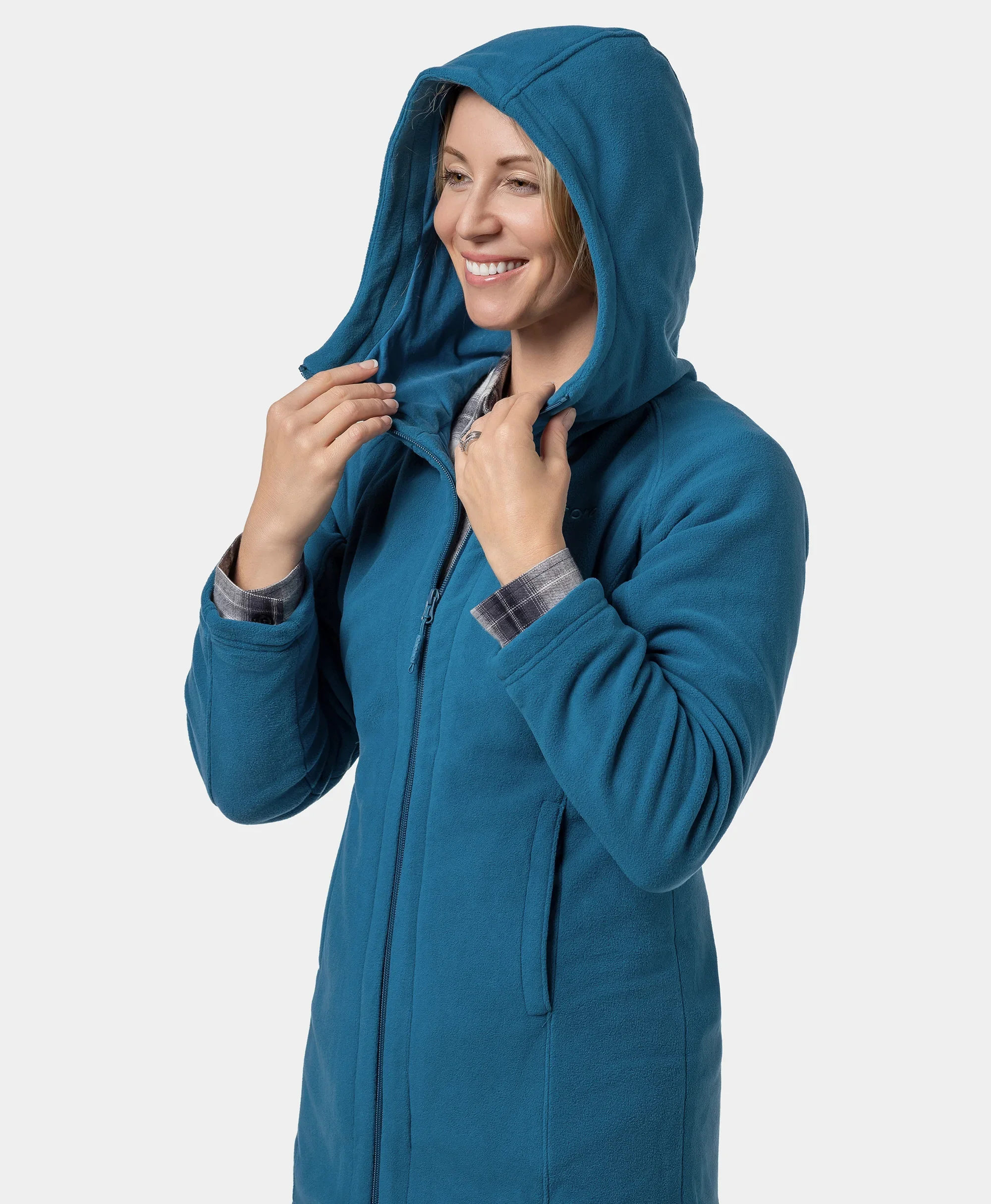 Felicity Women's Heated Fleece Hoodie Jacket - XNAUWBI