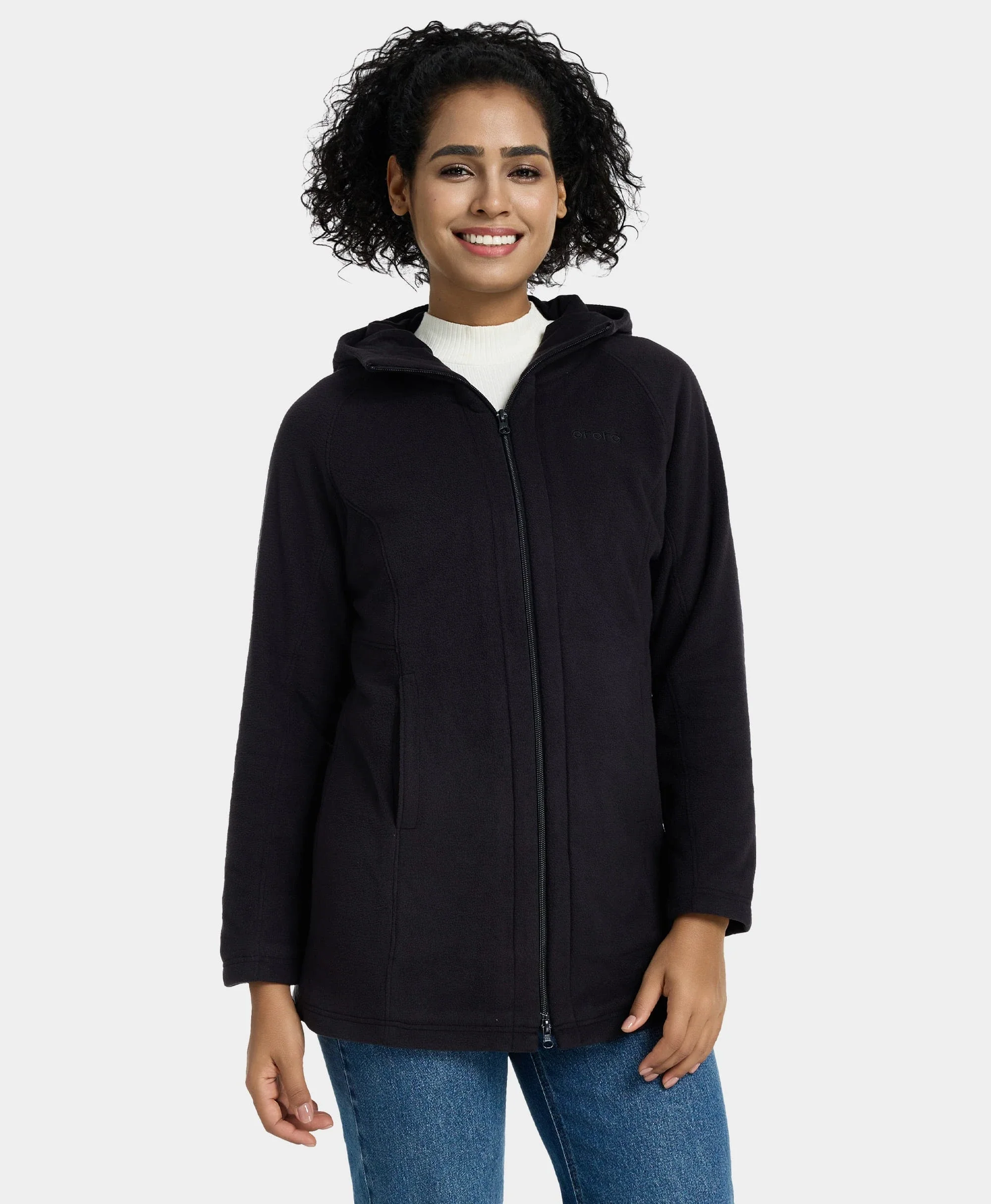 Felicity Women's Heated Fleece Hoodie Jacket - XNAUWBI