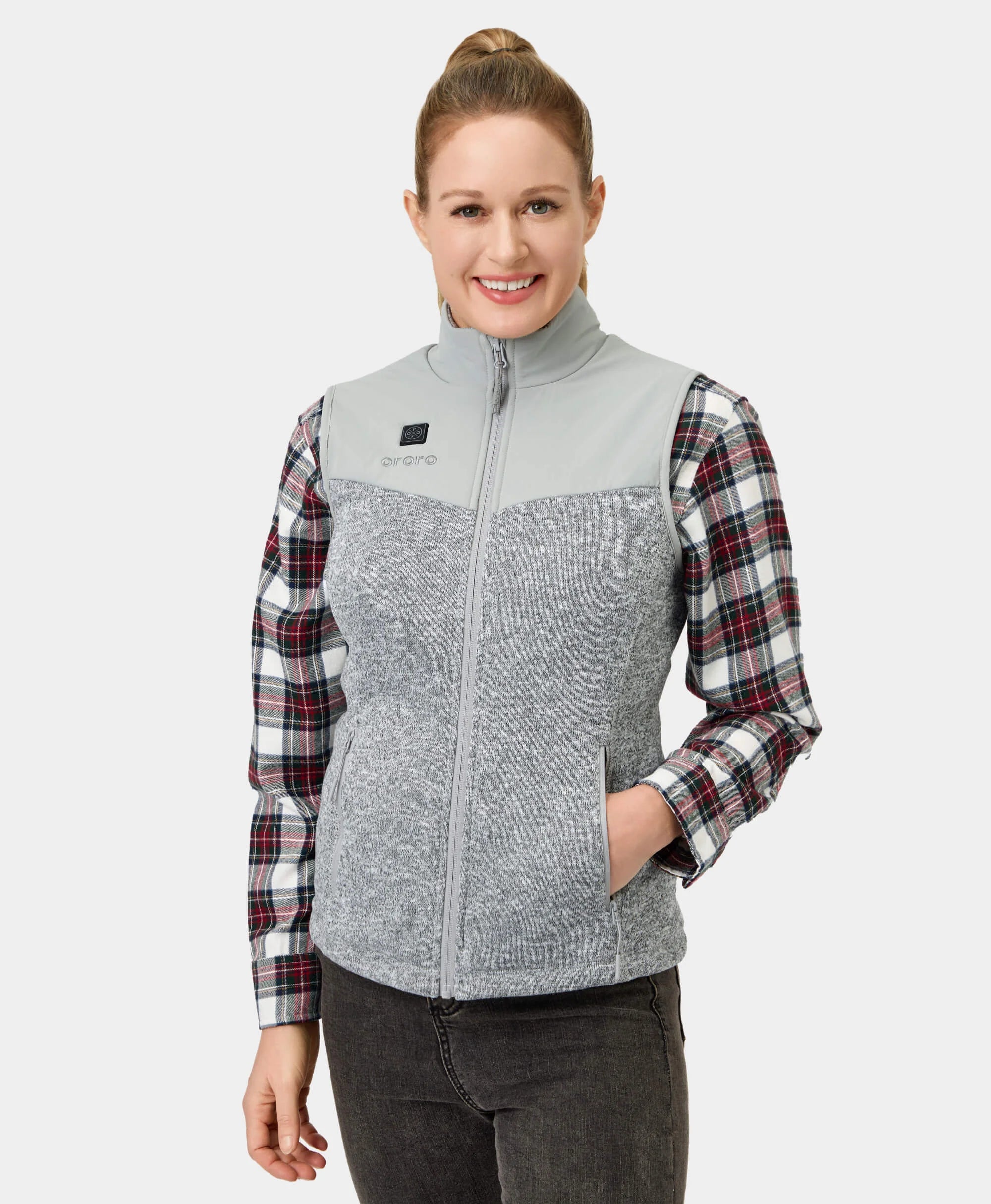 Augusta Women's Heated Sweater Fleece Vest - XNAUWBI